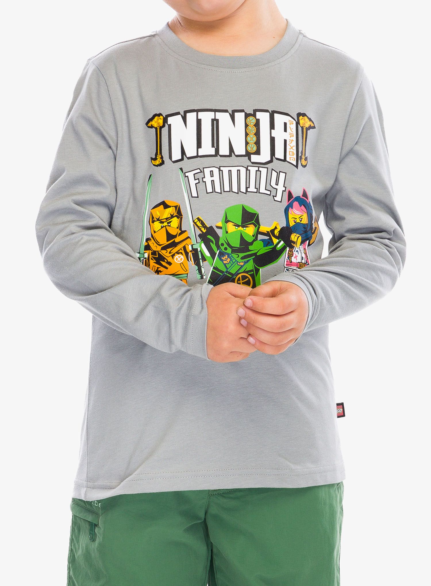 Dětská mikina LEGO LW Tano 203 - light grey