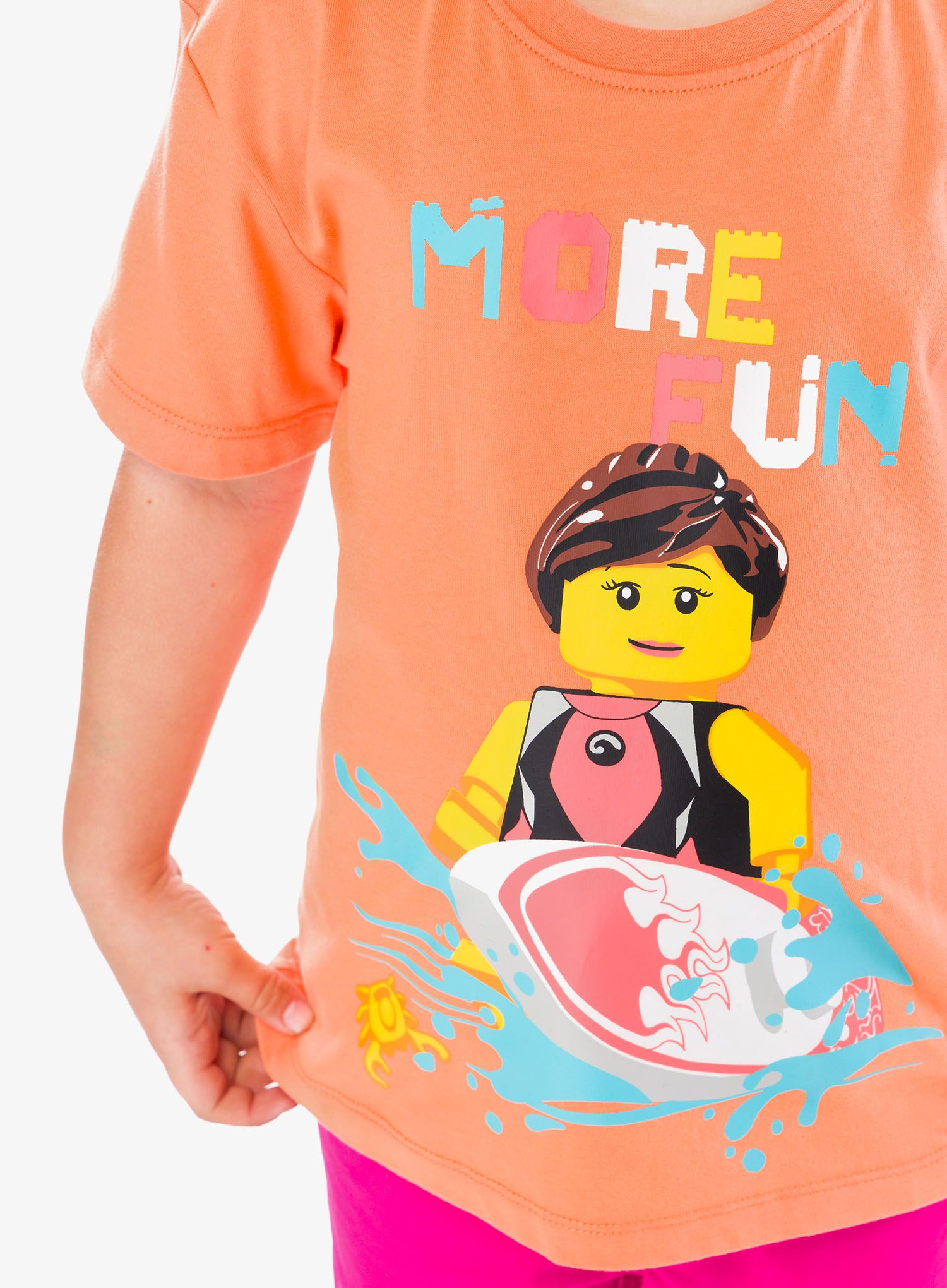 Tričko pro děti LEGO LW Tano 317 - peach orange