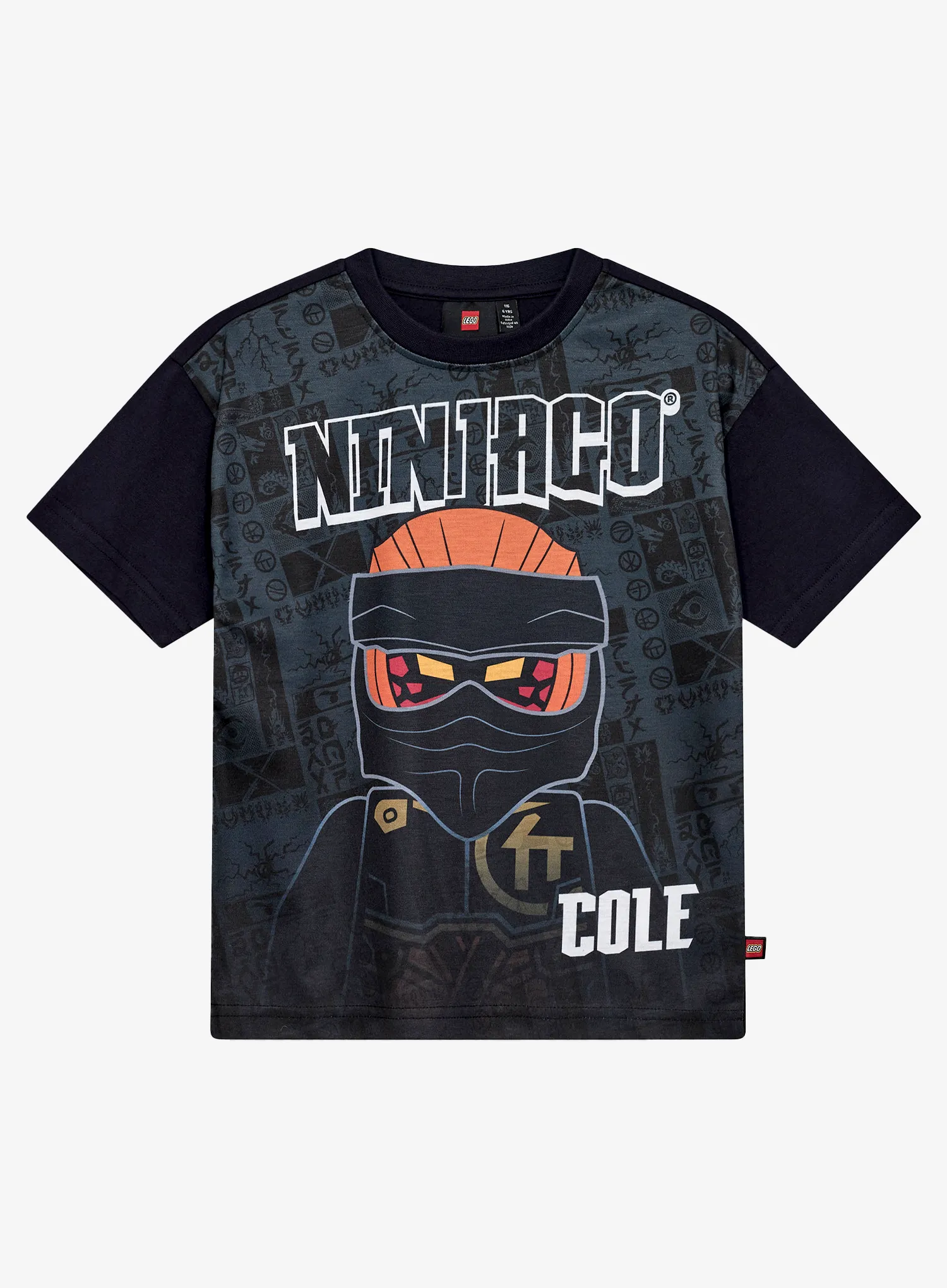 Dětské tričko LEGO Lwtaffy 118 T-Shirt S/S - black