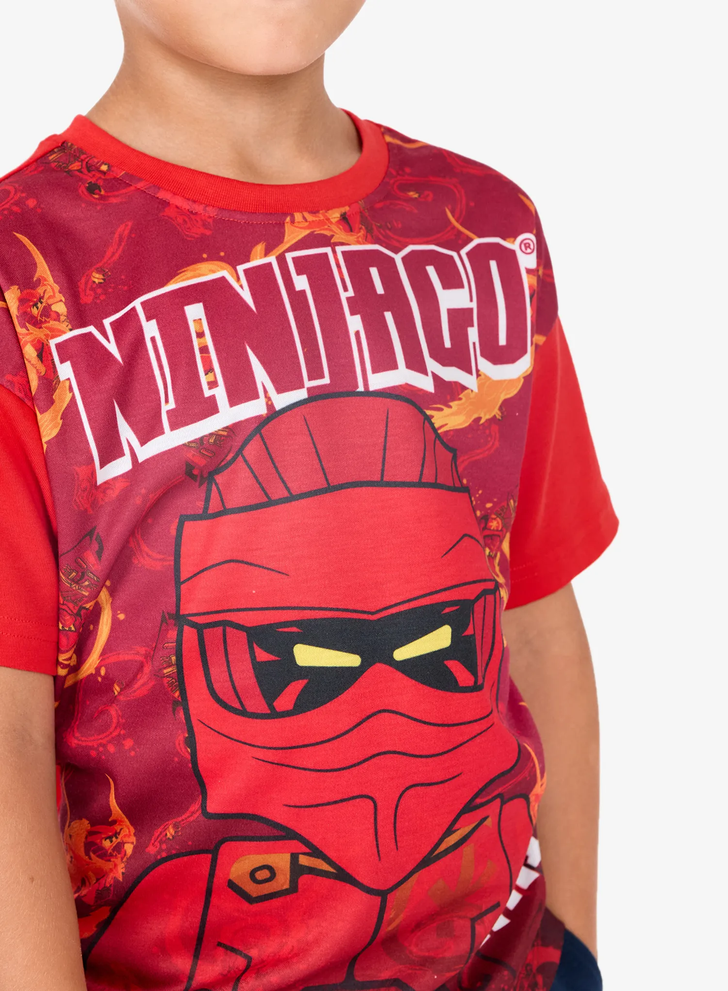 Dětské tričko LEGO Lwtaffy 118 T-Shirt S/S - red