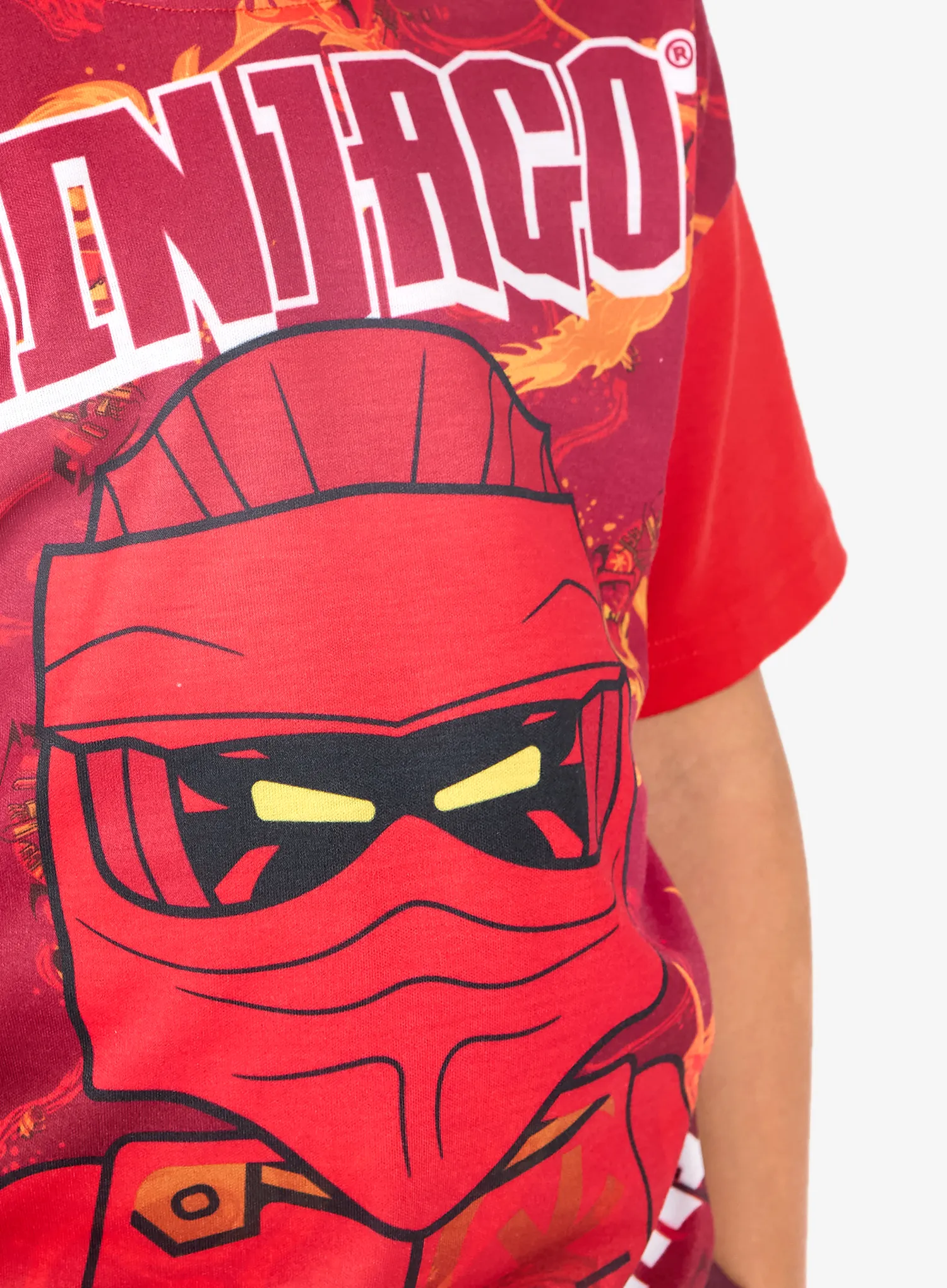 Dětské tričko LEGO Lwtaffy 118 T-Shirt S/S - red