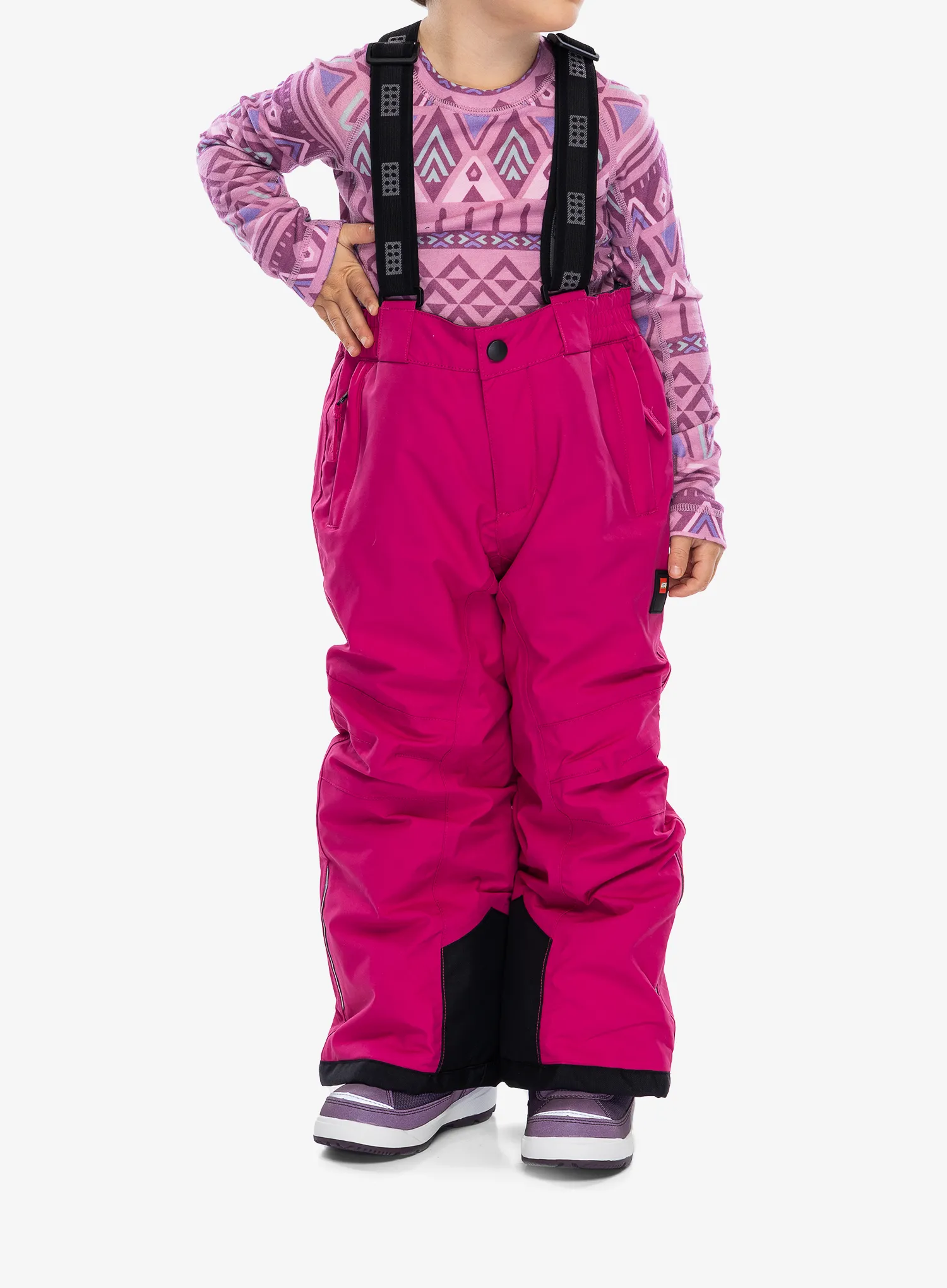 Lyžařské kalhoty LEGO Powai 708 - dark pink