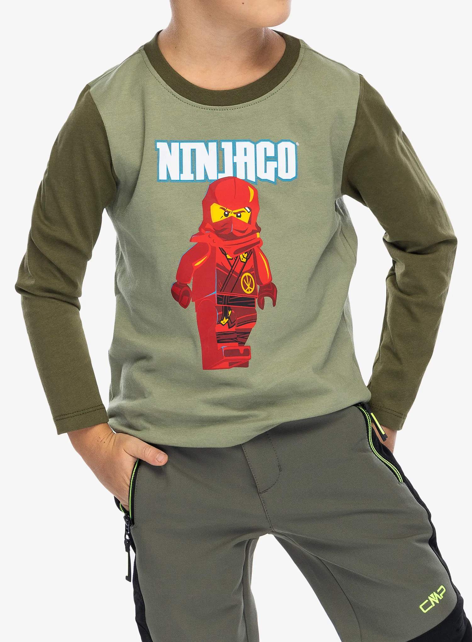 Dětská mikina LEGO Tano 615 - light olive green