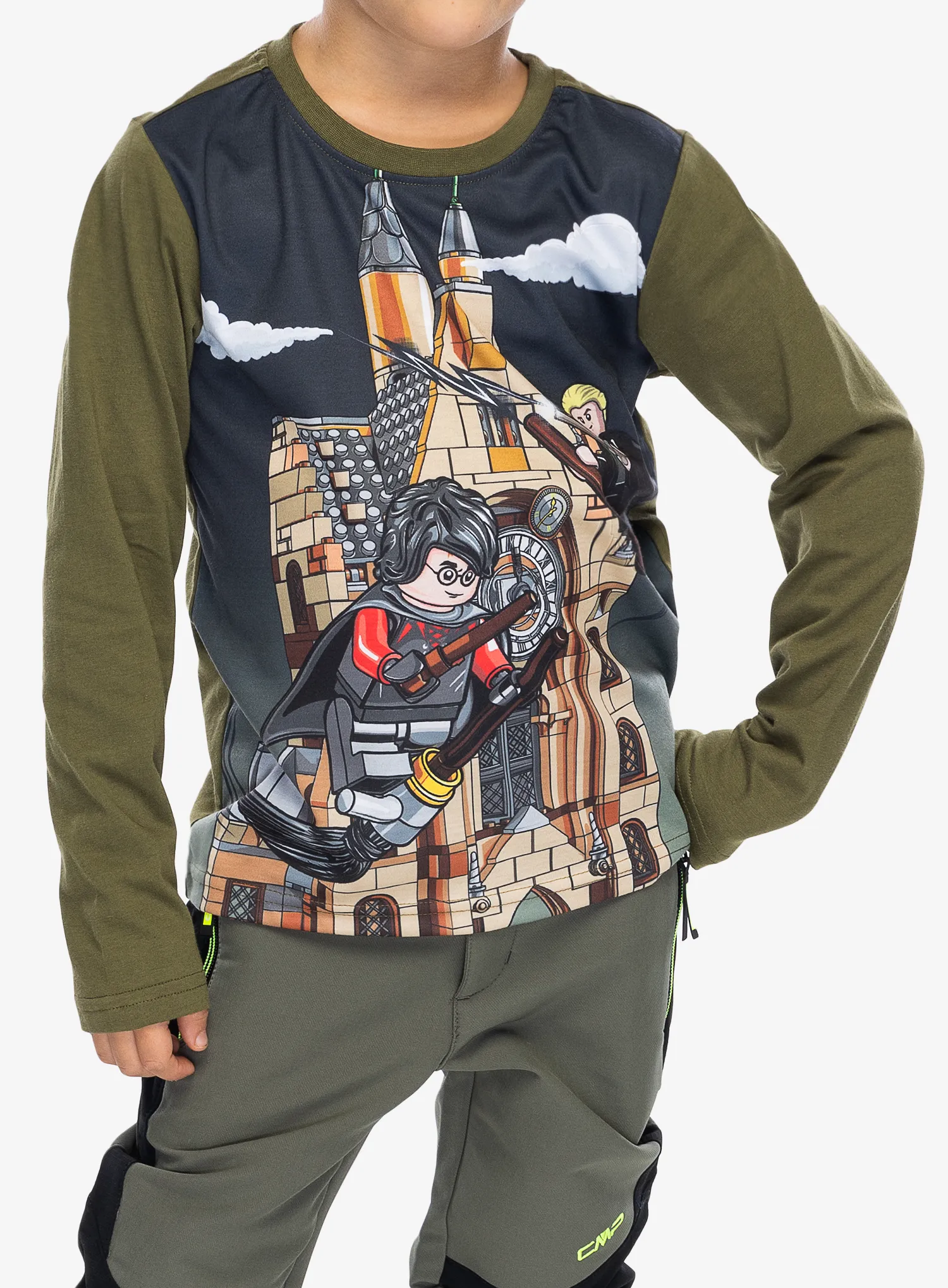 Dětská mikina LEGO Tano 706 - dark khaki