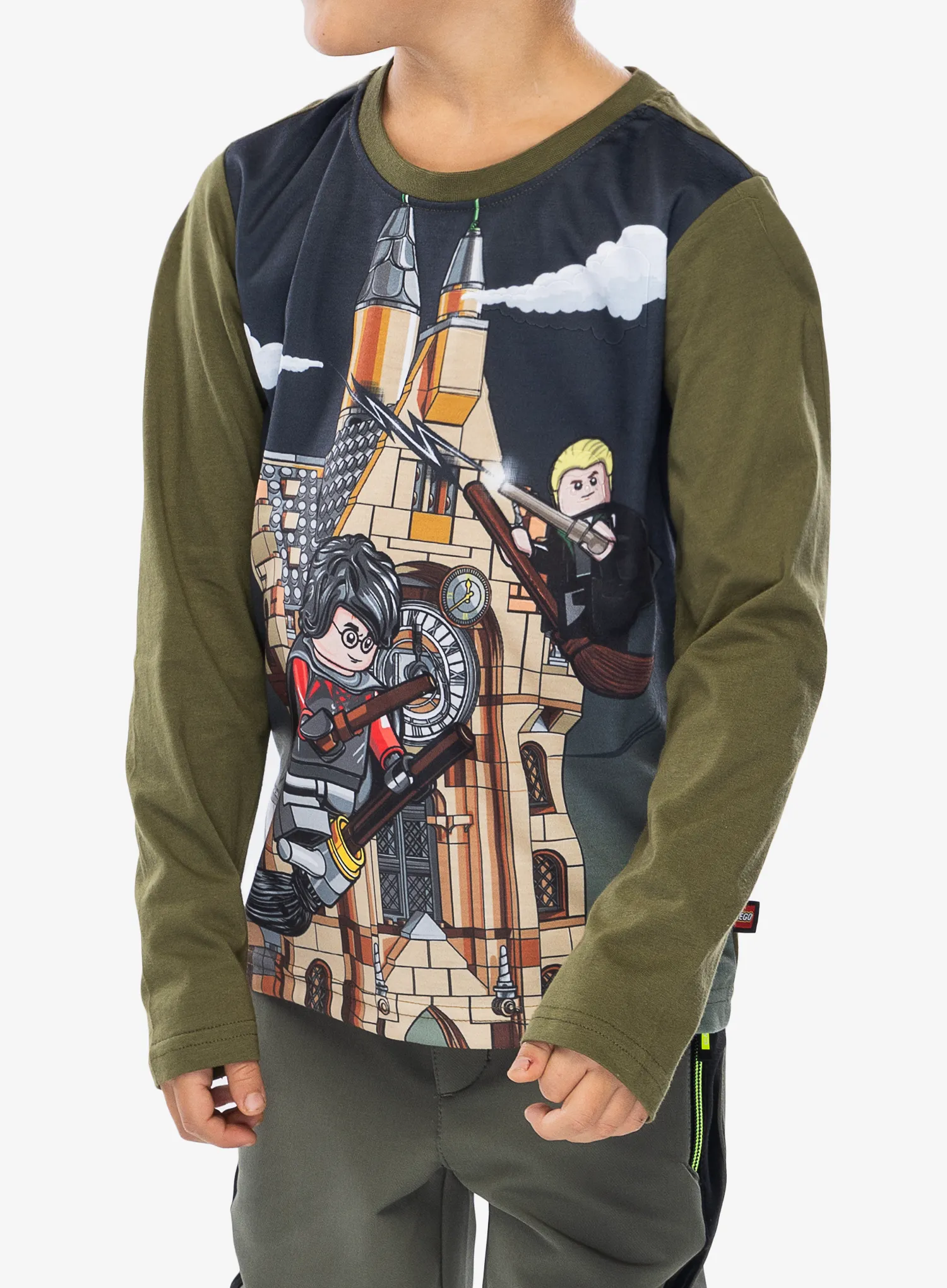 Dětská mikina LEGO Tano 706 - dark khaki