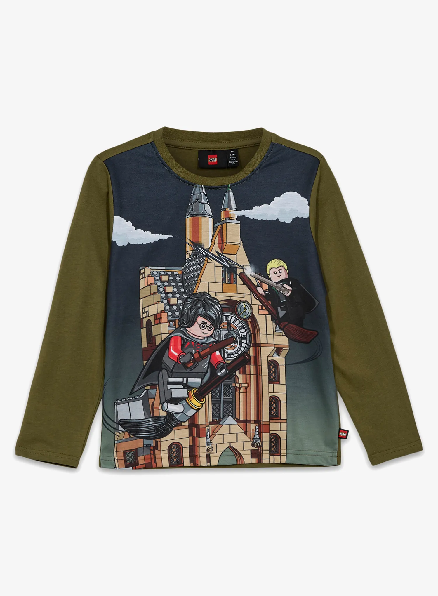 Dětská mikina LEGO Tano 706 - dark khaki