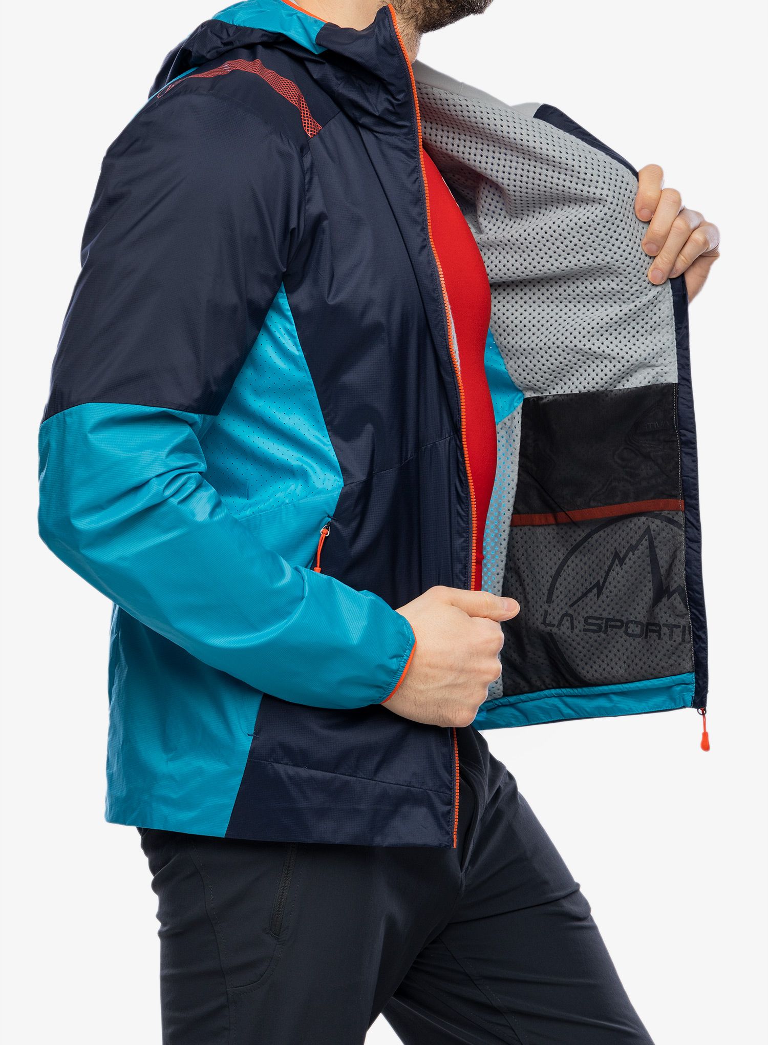 Bunda La Sportiva Across Lite Jacket - deep sea/tropic blue