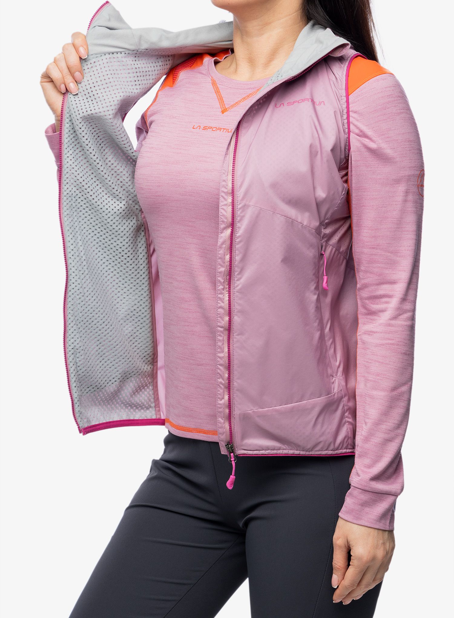 Vesta dámská La Sportiva Across Lite Vest - rose