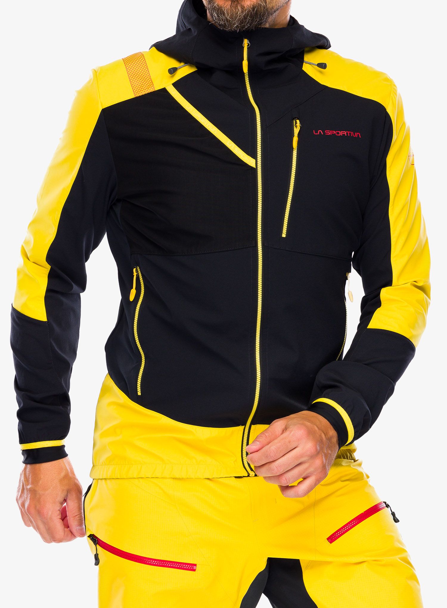 Softshellová bunda pánská La Sportiva Aequilibrium Softshell Jacket  - black/yellow