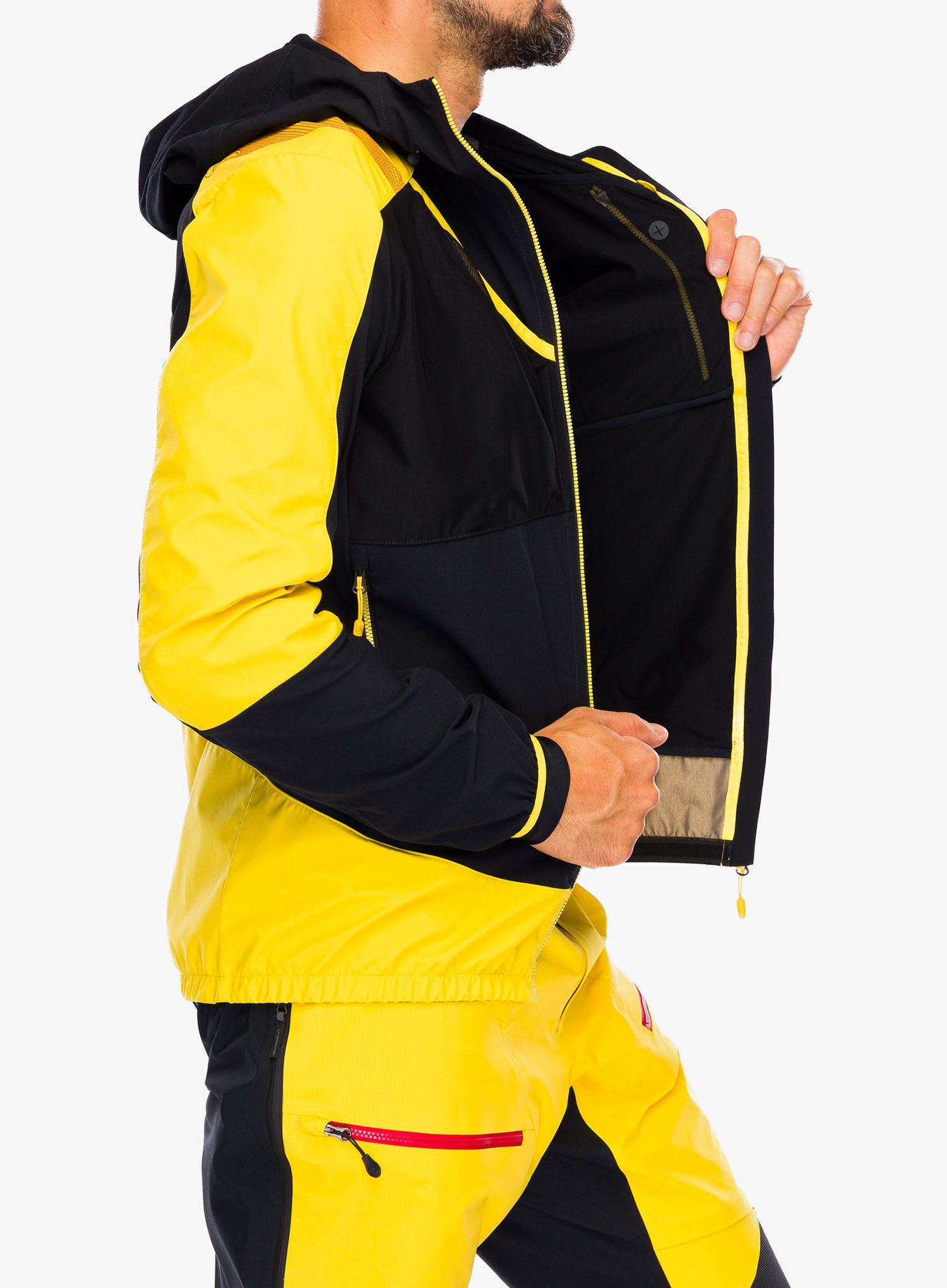 Softshellová bunda pánská La Sportiva Aequilibrium Softshell Jacket  - black/yellow