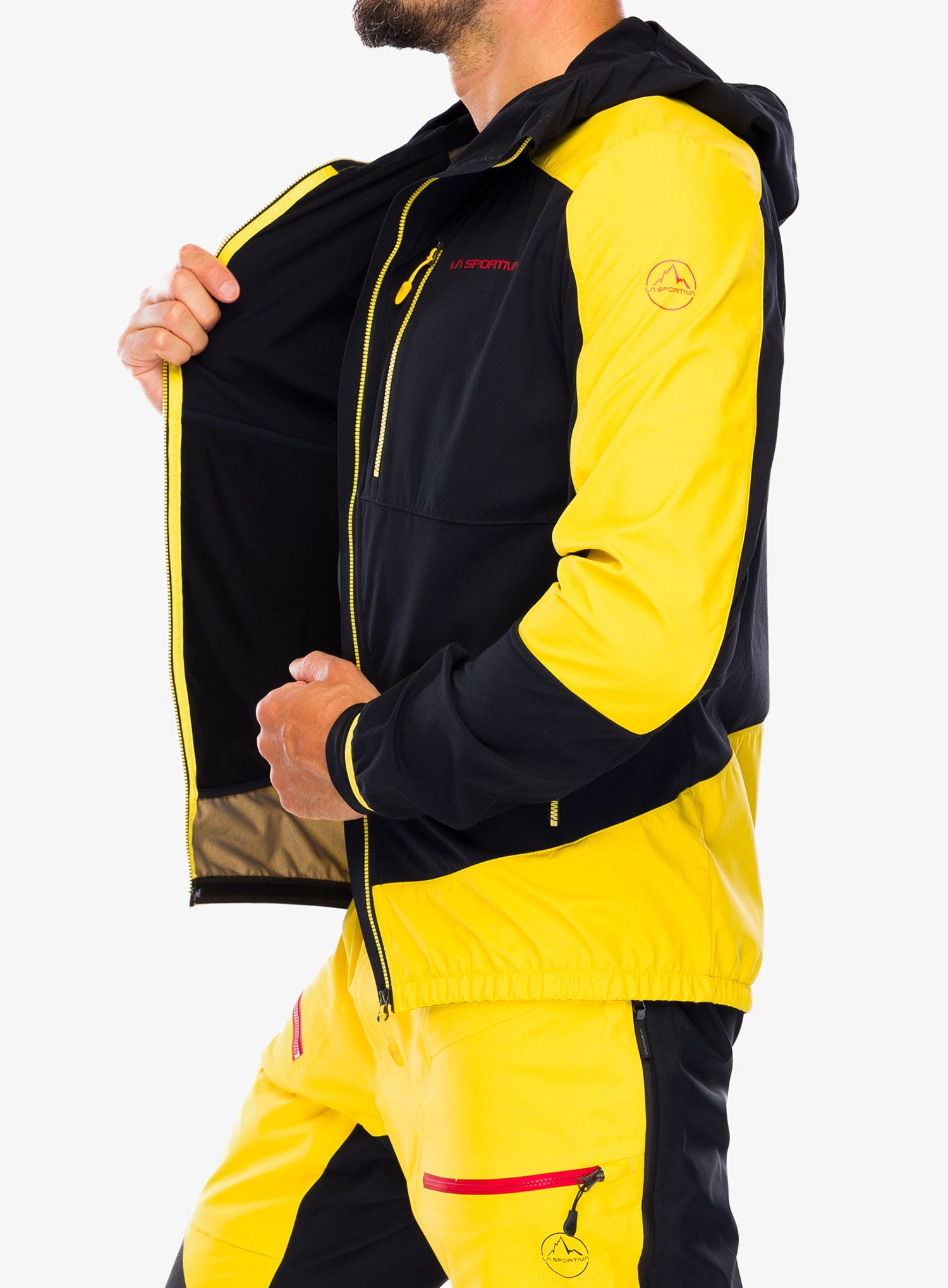 Softshellová bunda pánská La Sportiva Aequilibrium Softshell Jacket  - black/yellow