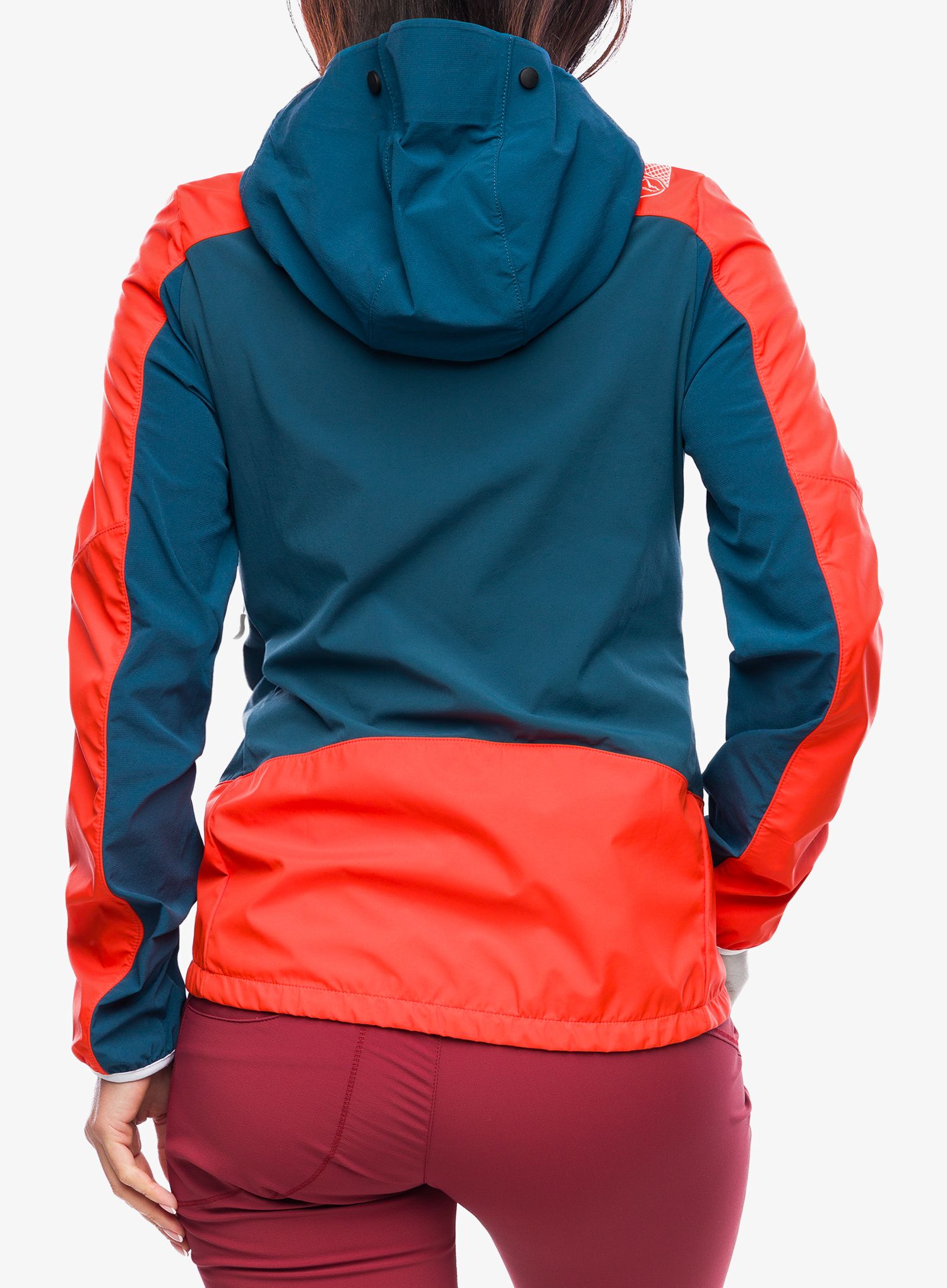 Softshellová bunda dámská La Sportiva Aequilibrium Softshell Jacket - storm blue/cherry tomato