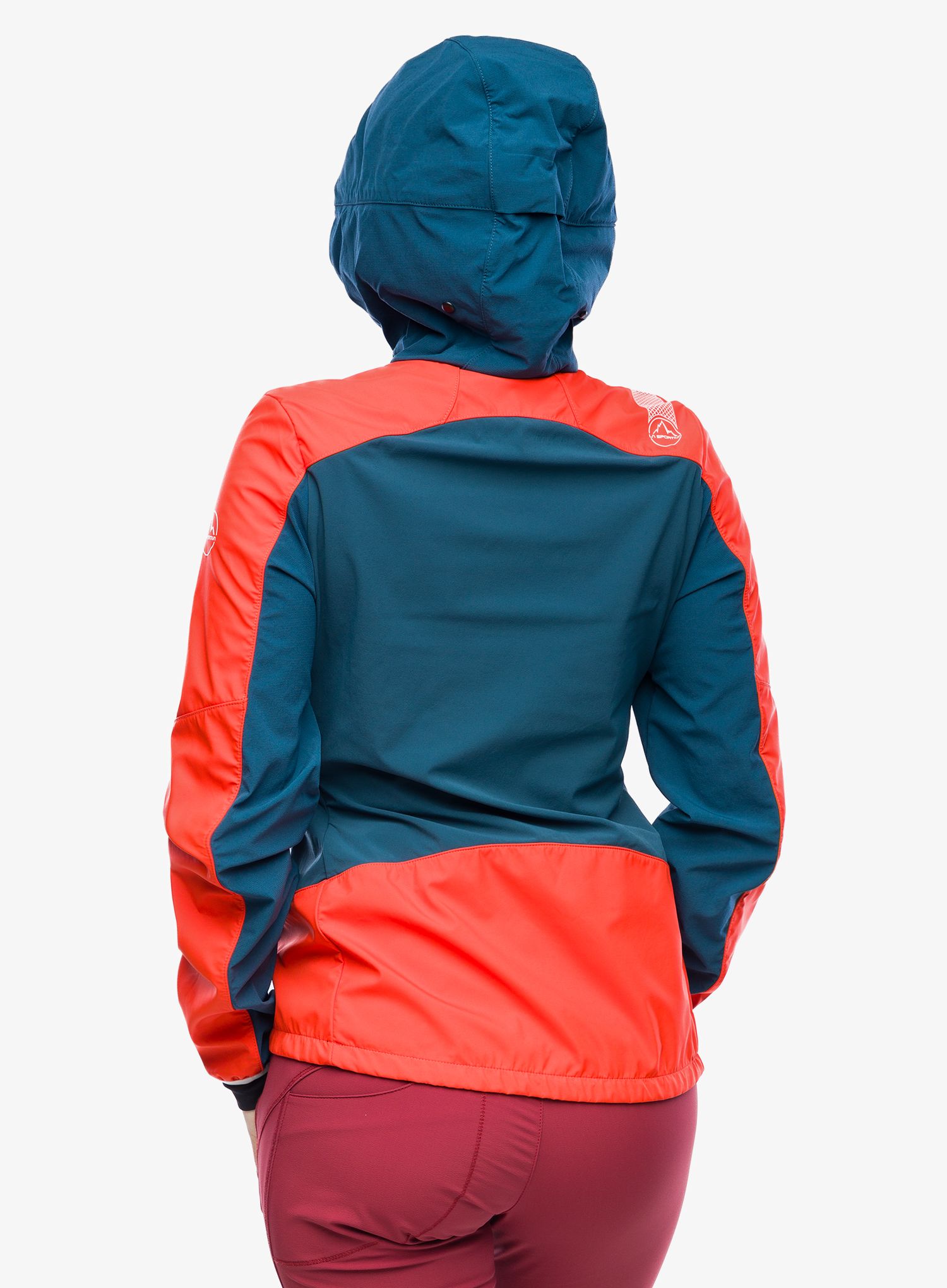 Softshellová bunda dámská La Sportiva Aequilibrium Softshell Jacket - storm blue/cherry tomato