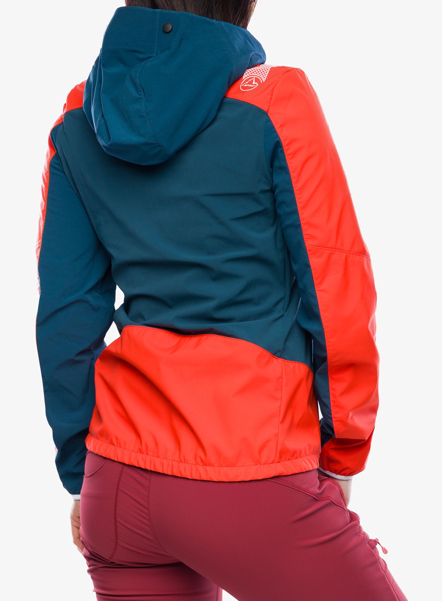 Softshellová bunda dámská La Sportiva Aequilibrium Softshell Jacket - storm blue/cherry tomato