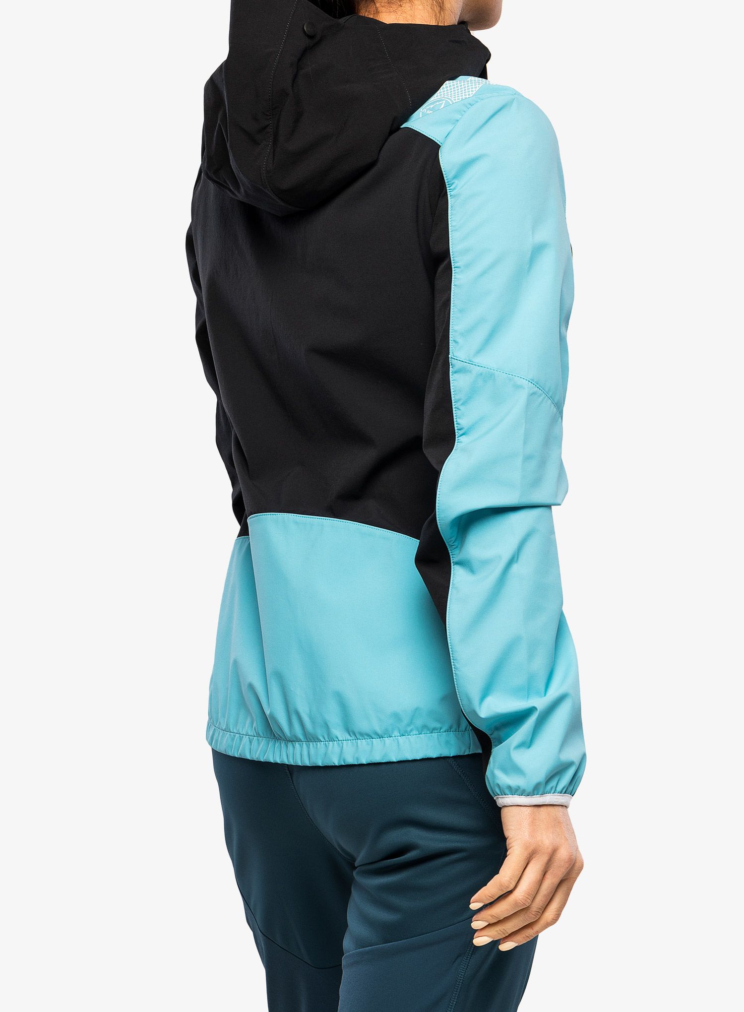 Softshellová bunda dámská La Sportiva Aequilibrium Softshell Jacket  - black/malibu blue