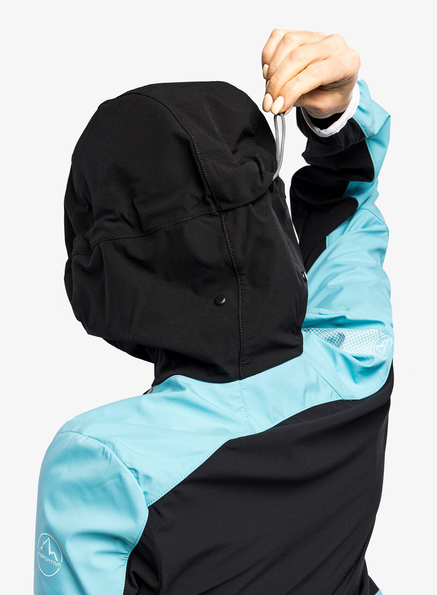 Softshellová bunda dámská La Sportiva Aequilibrium Softshell Jacket  - black/malibu blue