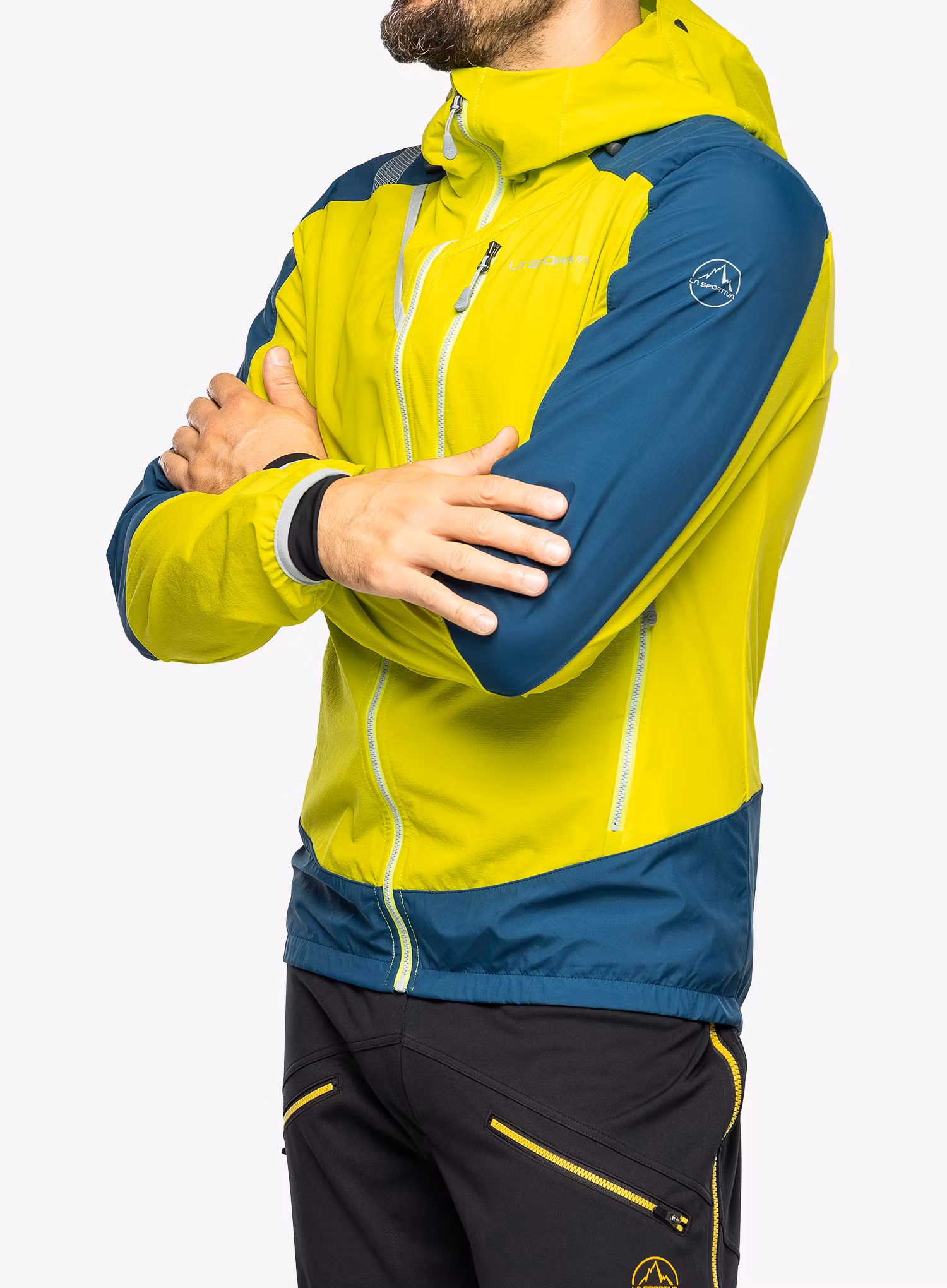Softshellová bunda La Sportiva Aequilibrium Softshell Jkt - lime punch/storm blue