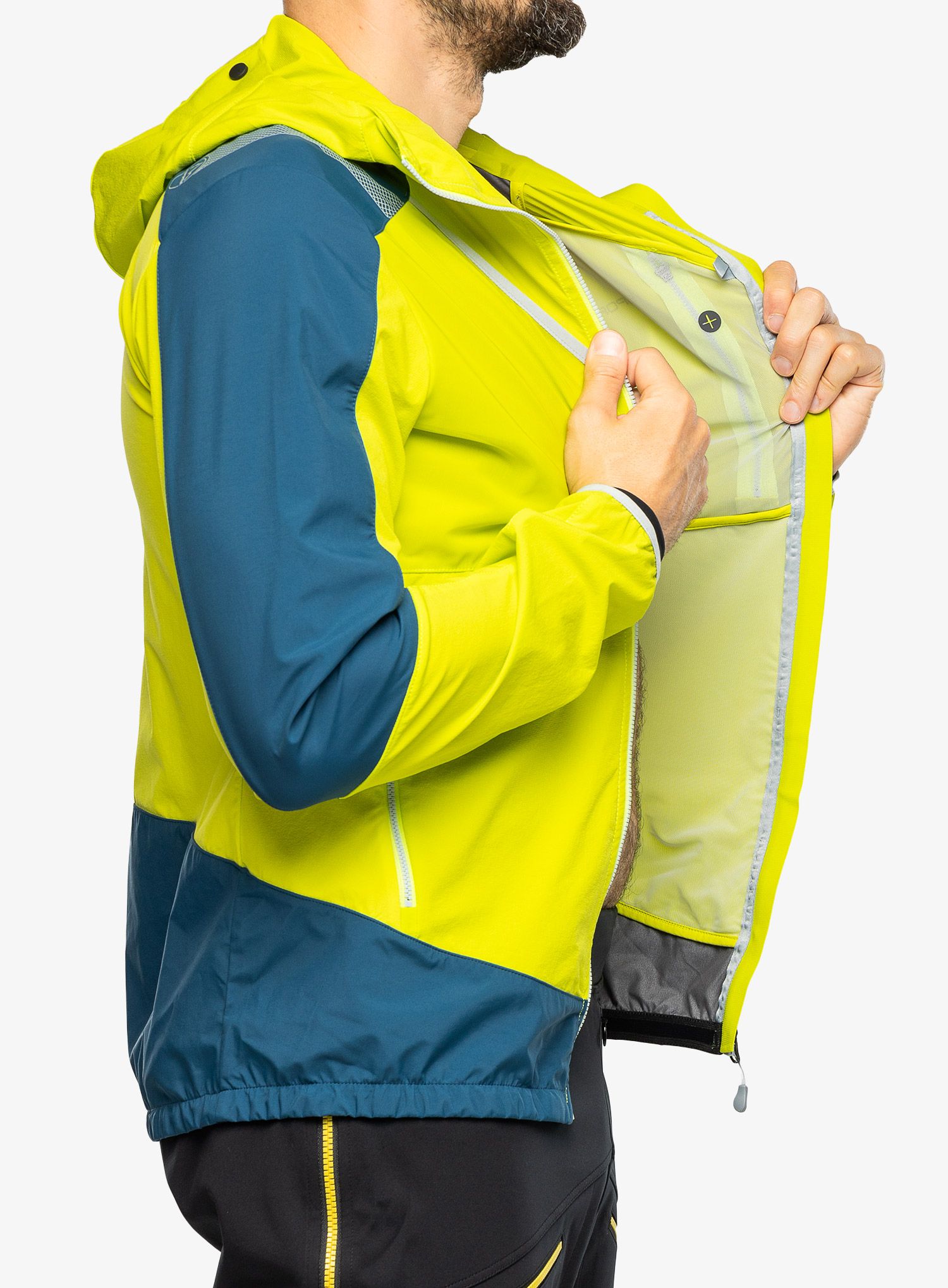 Softshellová bunda La Sportiva Aequilibrium Softshell Jkt - lime punch/storm blue