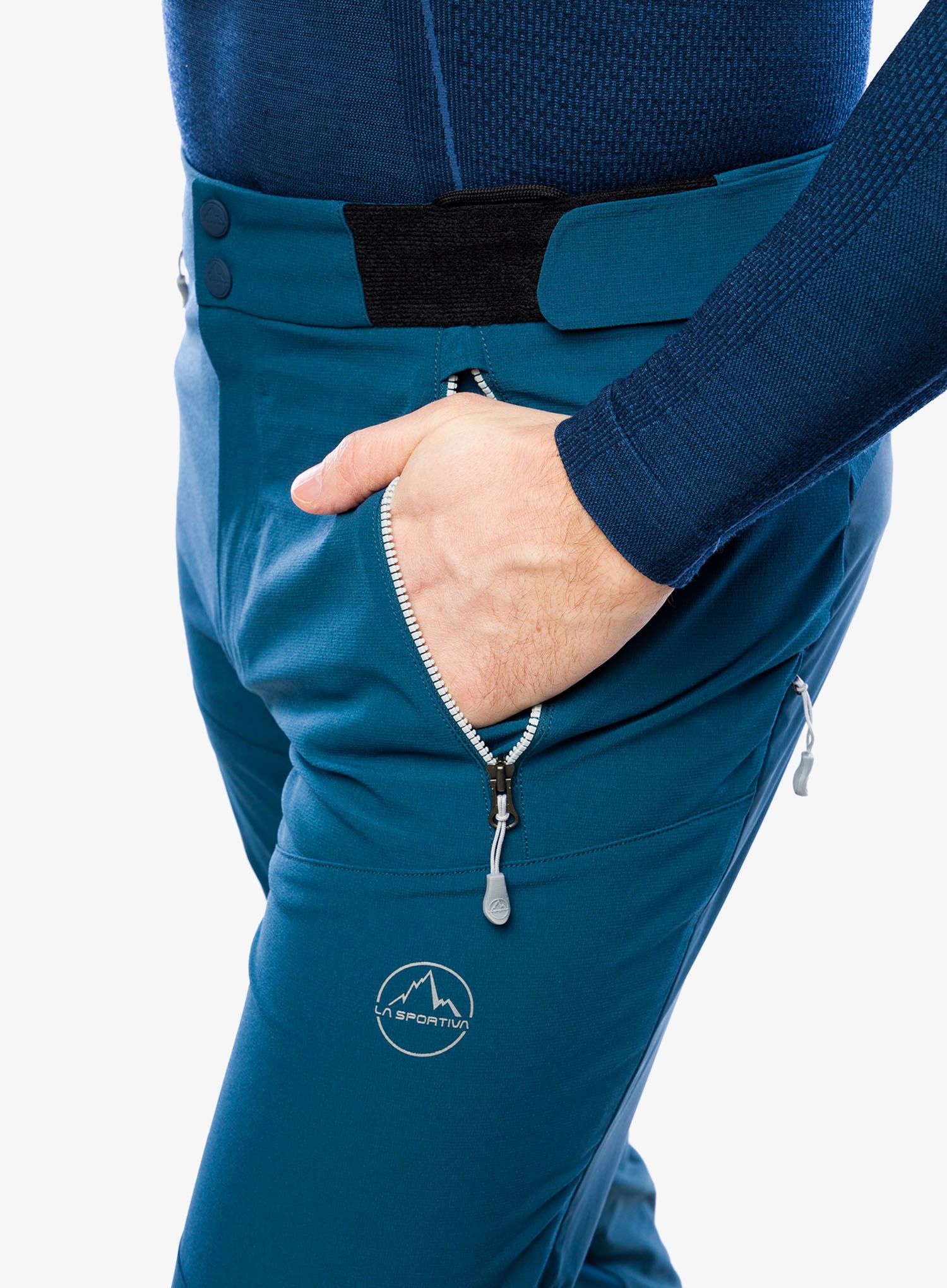 Softshell kalhoty La Sportiva Aequilibrium Softshell Pant - storm blue