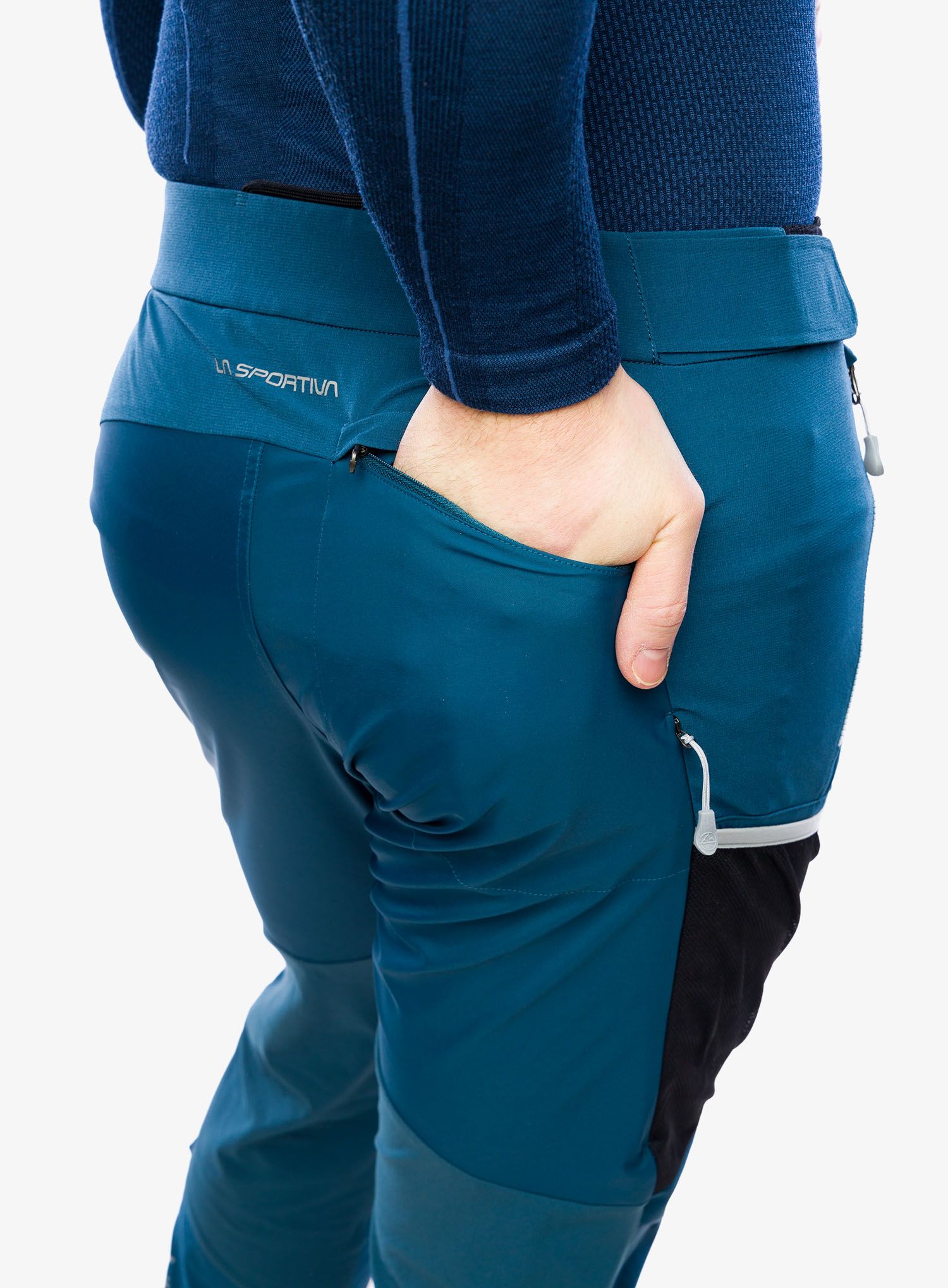 Softshell kalhoty La Sportiva Aequilibrium Softshell Pant - storm blue