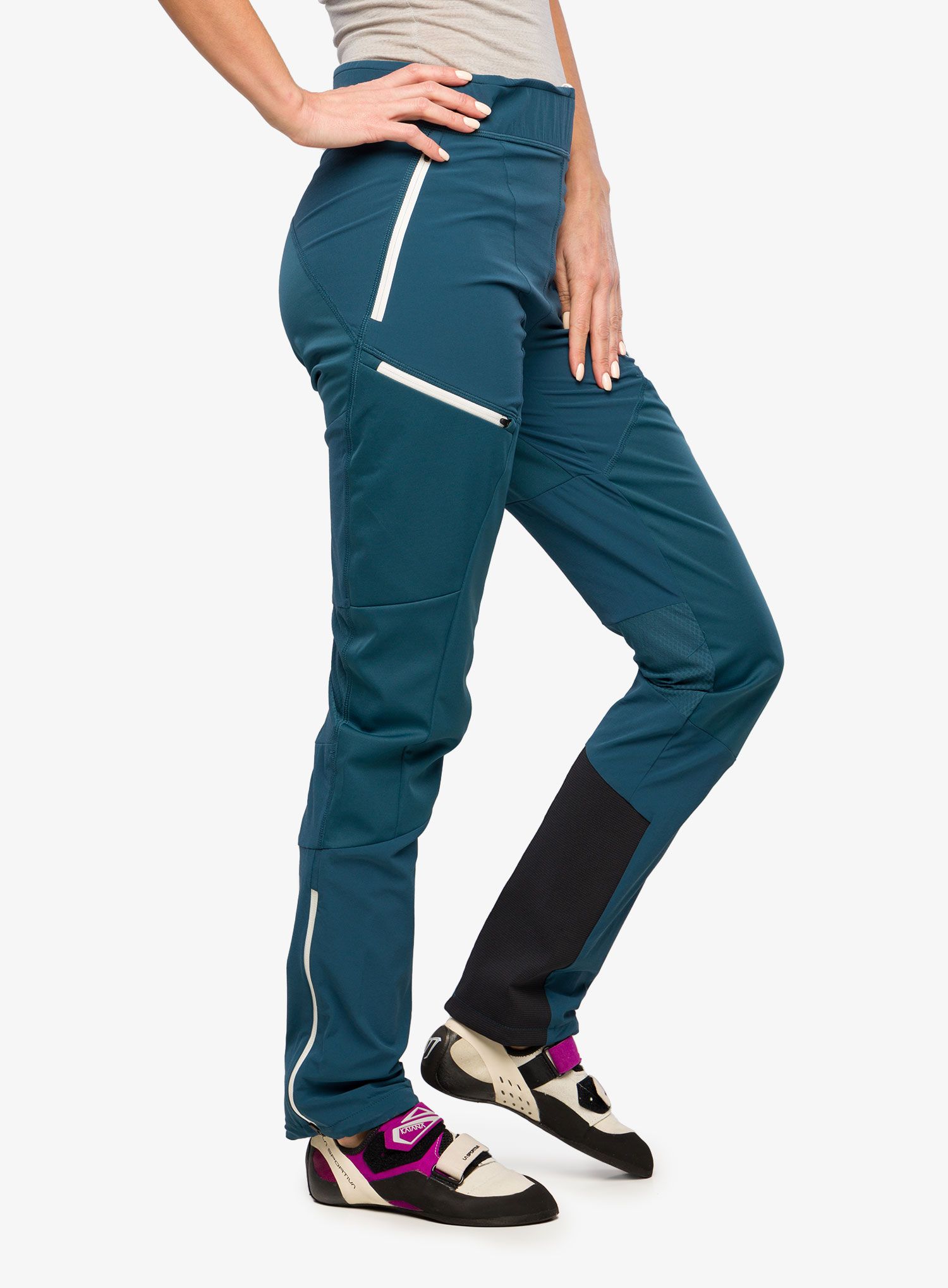 Kalhoty dámské La Sportiva Aequilibrium Softshell Tight  - storm blue