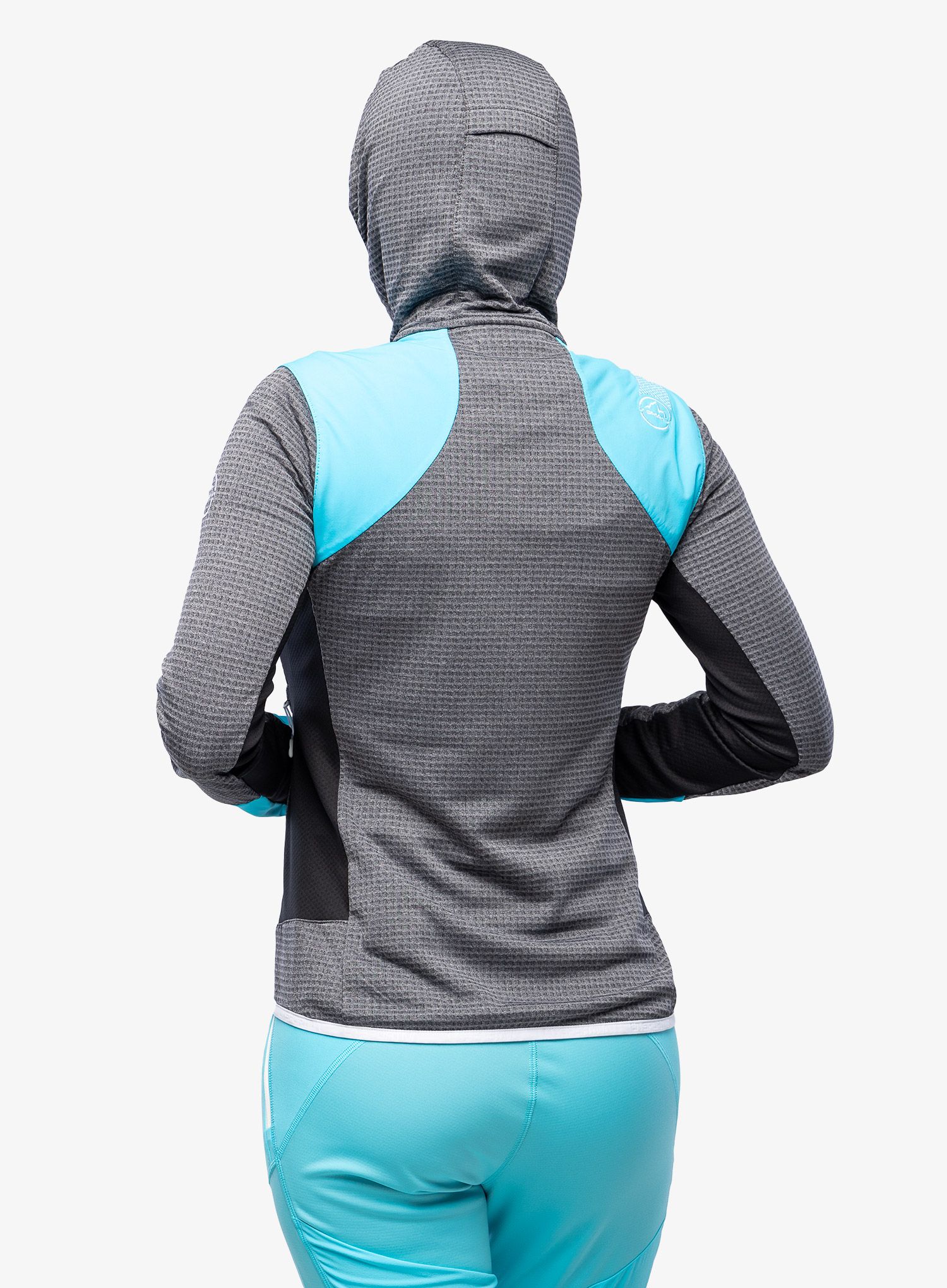 Dámská mikina s kapucí La Sportiva Aequilibrium Thermal Hoody - black/malibu blue