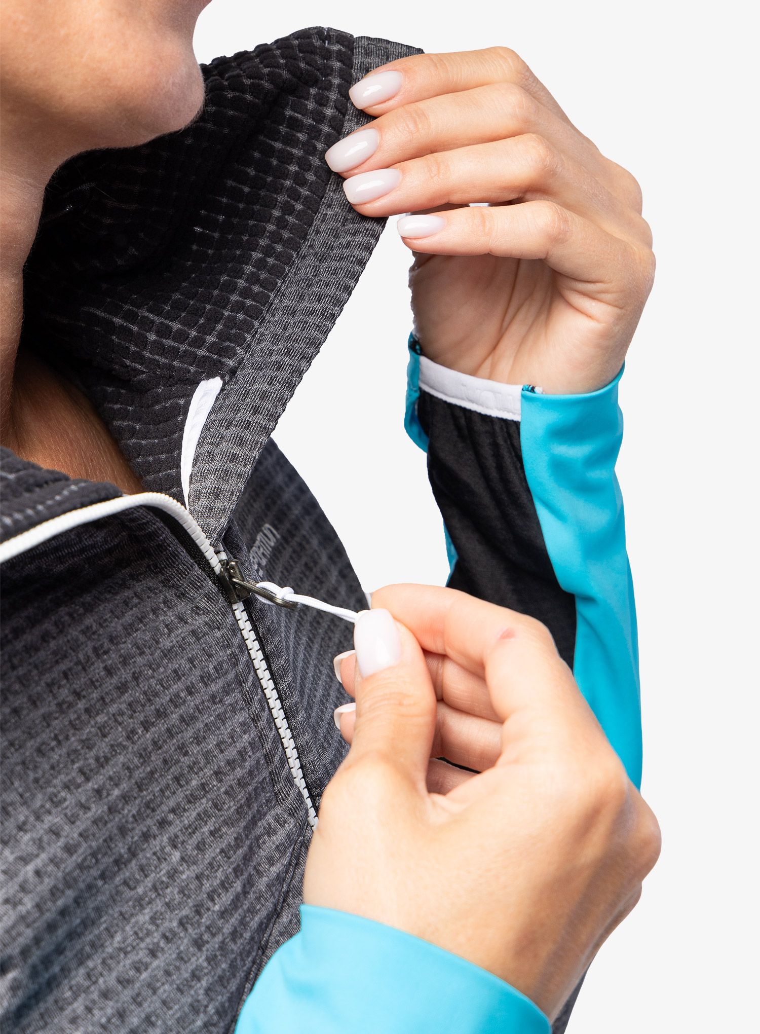 Dámská mikina s kapucí La Sportiva Aequilibrium Thermal Hoody - black/malibu blue