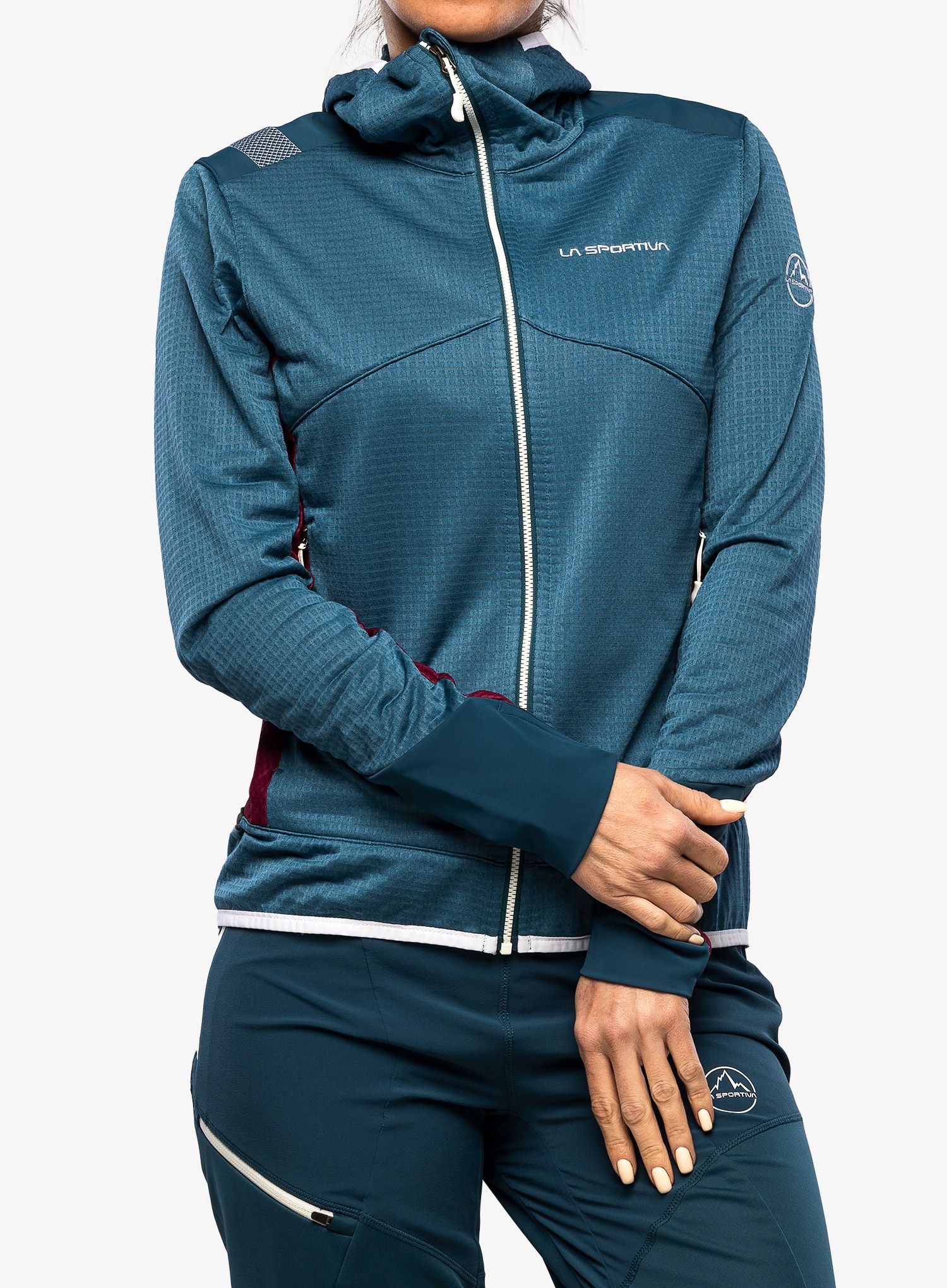 Dámská mikina La Sportiva Aequilibrium Thermal Hoody  - storm blue/red plum