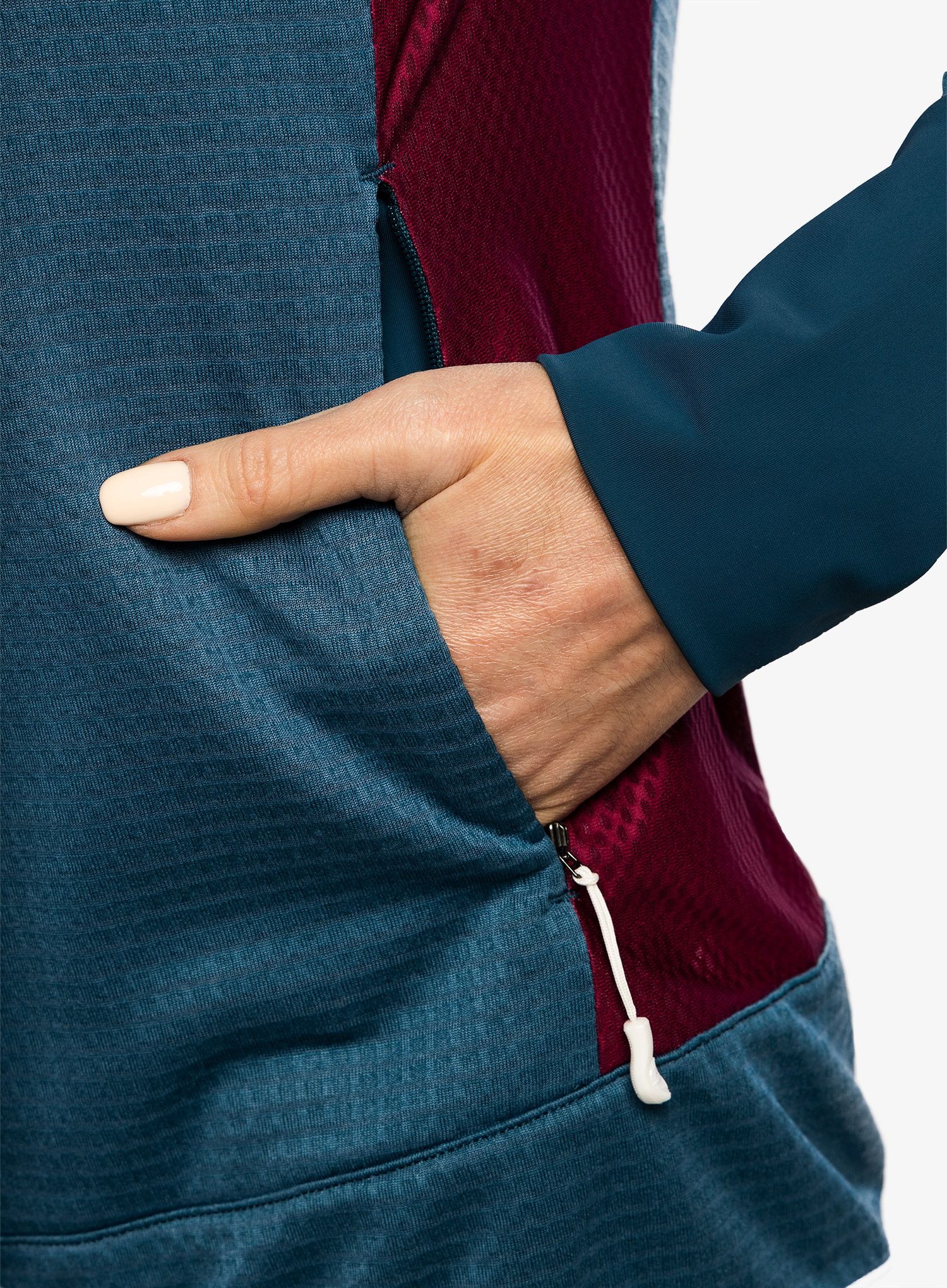 Dámská mikina La Sportiva Aequilibrium Thermal Hoody  - storm blue/red plum