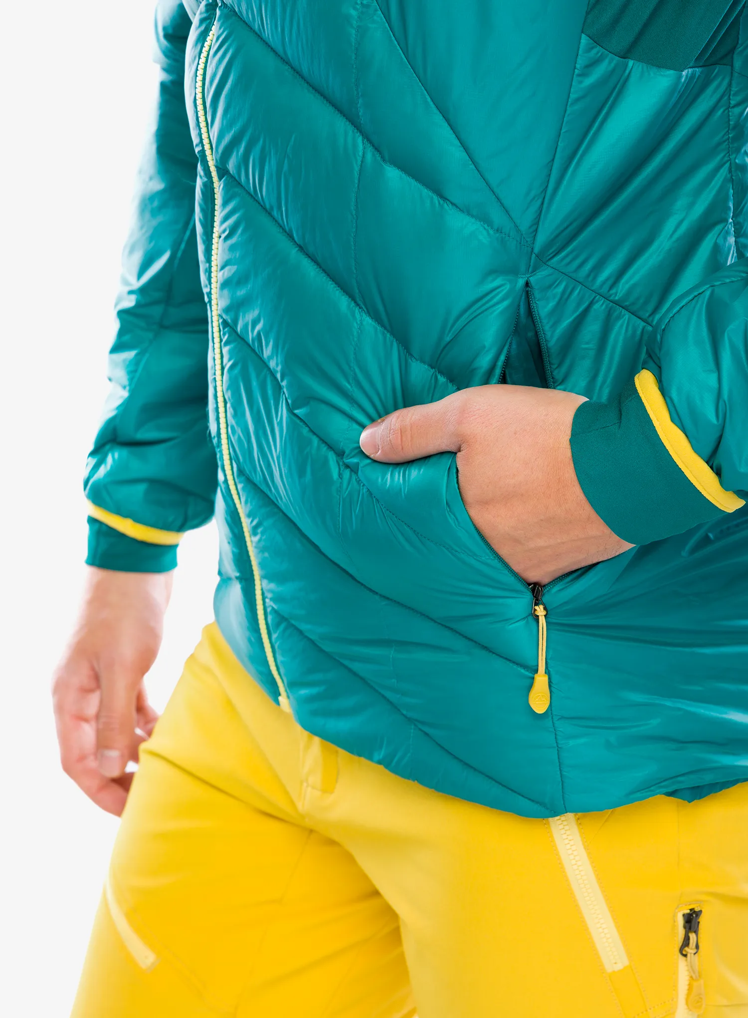 Péřová bunda La Sportiva Aiguille Down Jacket - everglade