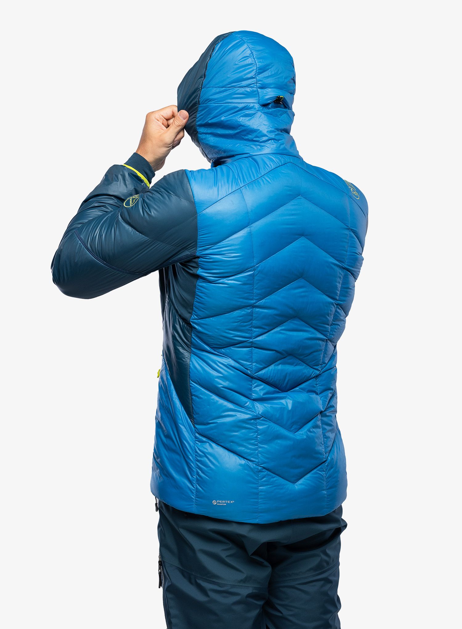 Péřová bunda La Sportiva Aiguille Down Jkt - electric blue/storm blue
