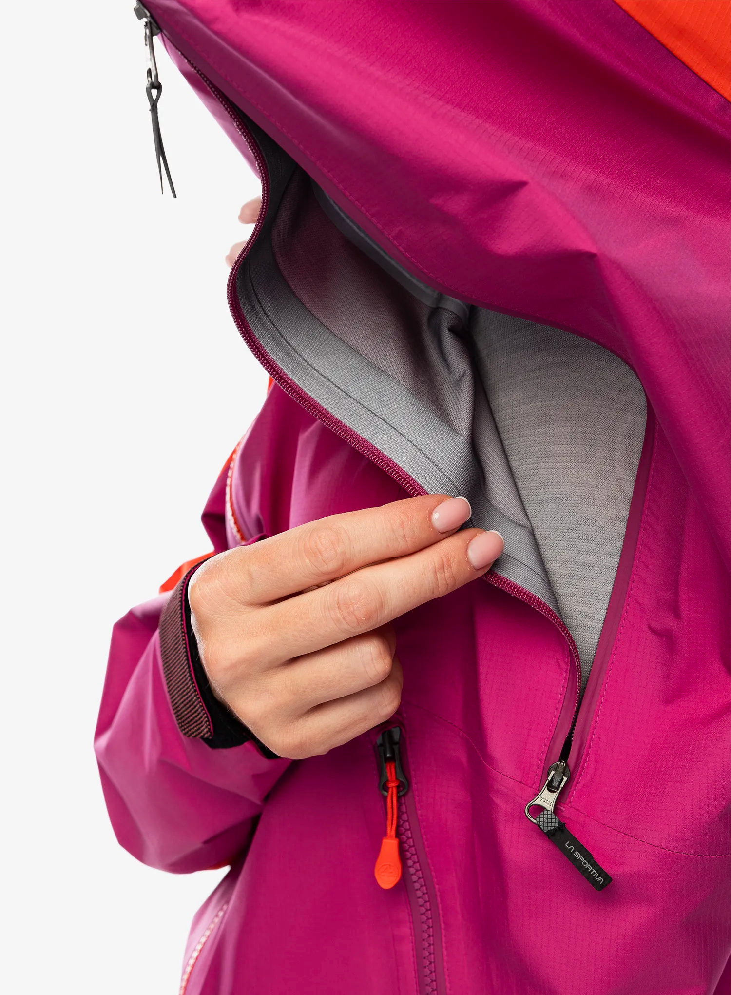 GORE TEX bunda dámská La Sportiva Alpine Guide GTX Jkt - cherry tomato/springtime