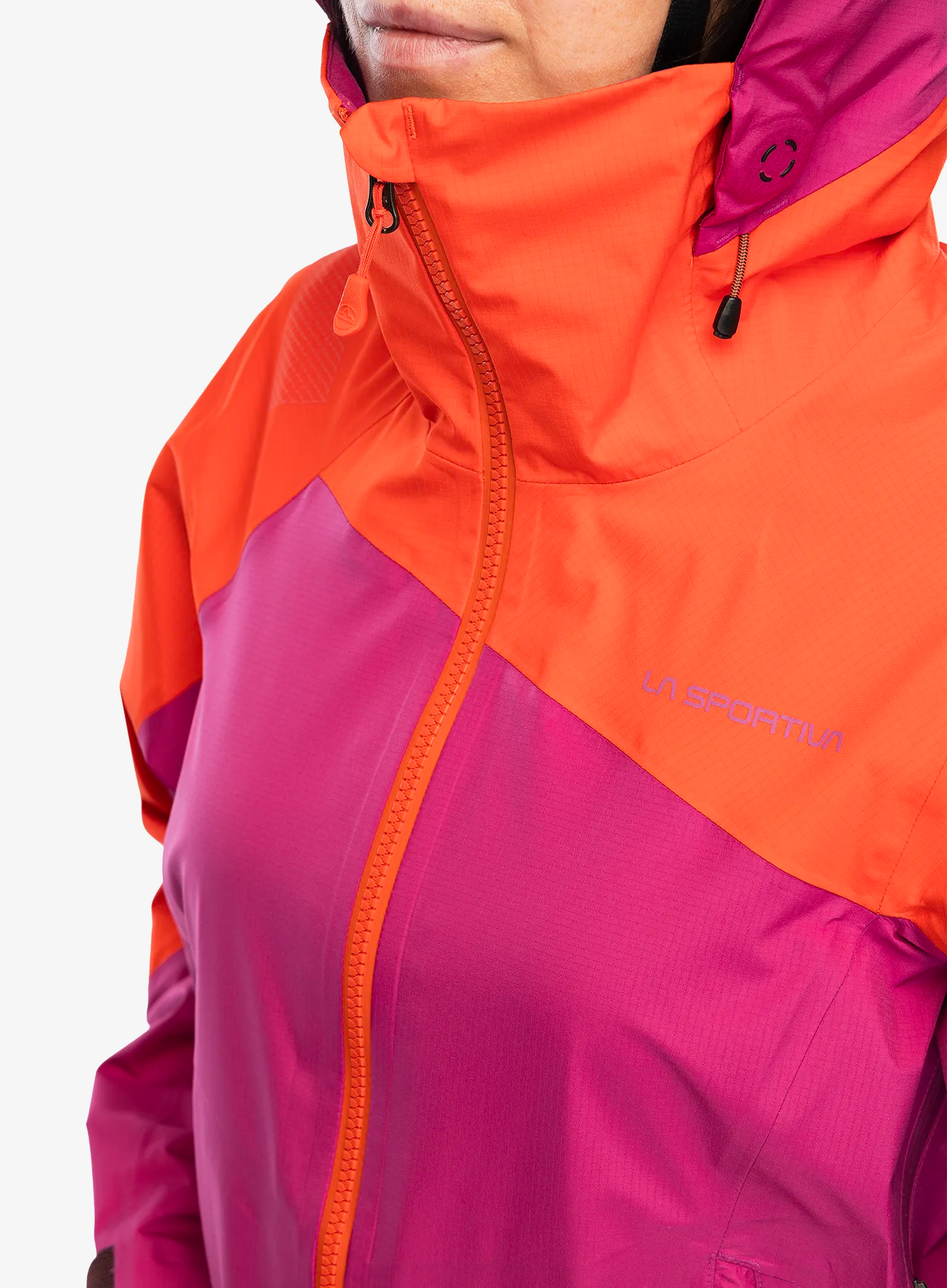 GORE TEX bunda dámská La Sportiva Alpine Guide GTX Jkt - cherry tomato/springtime