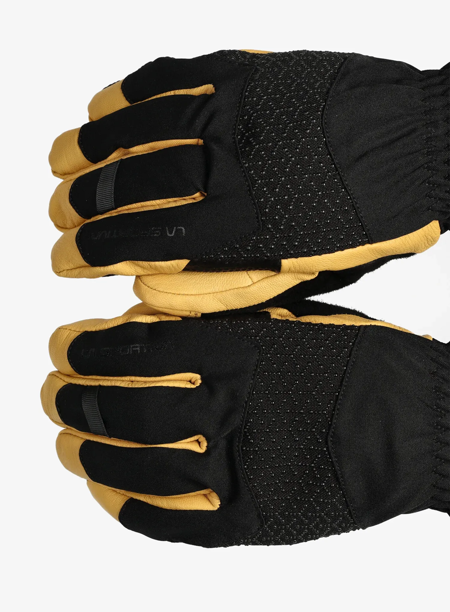 Rukavice na hory La Sportiva Alpine Guide Leather Gloves - black/cedar