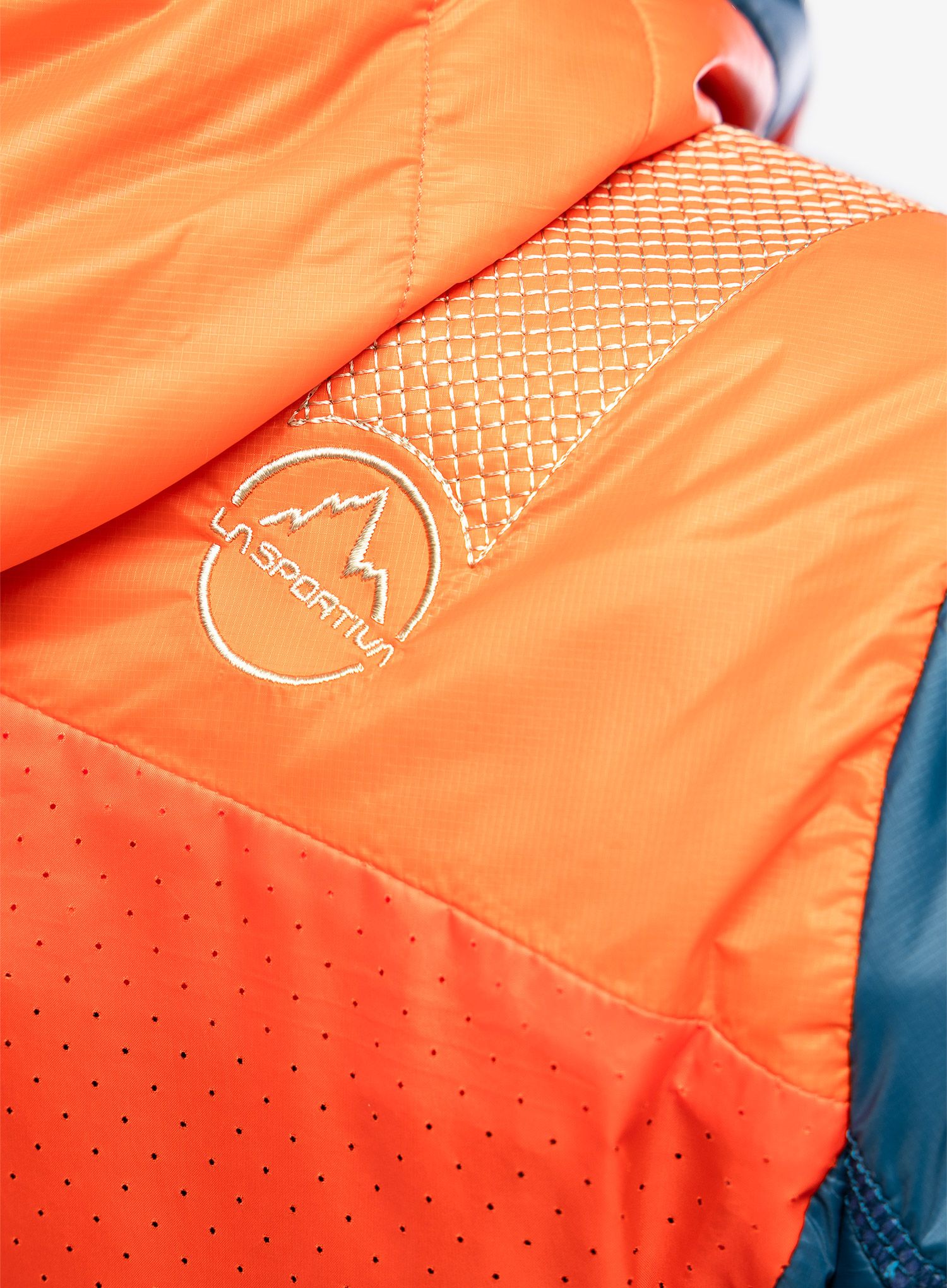 Zateplená bunda dámská La Sportiva Alpine Guide Primaloft Hoody - cherry tomato/storm blue