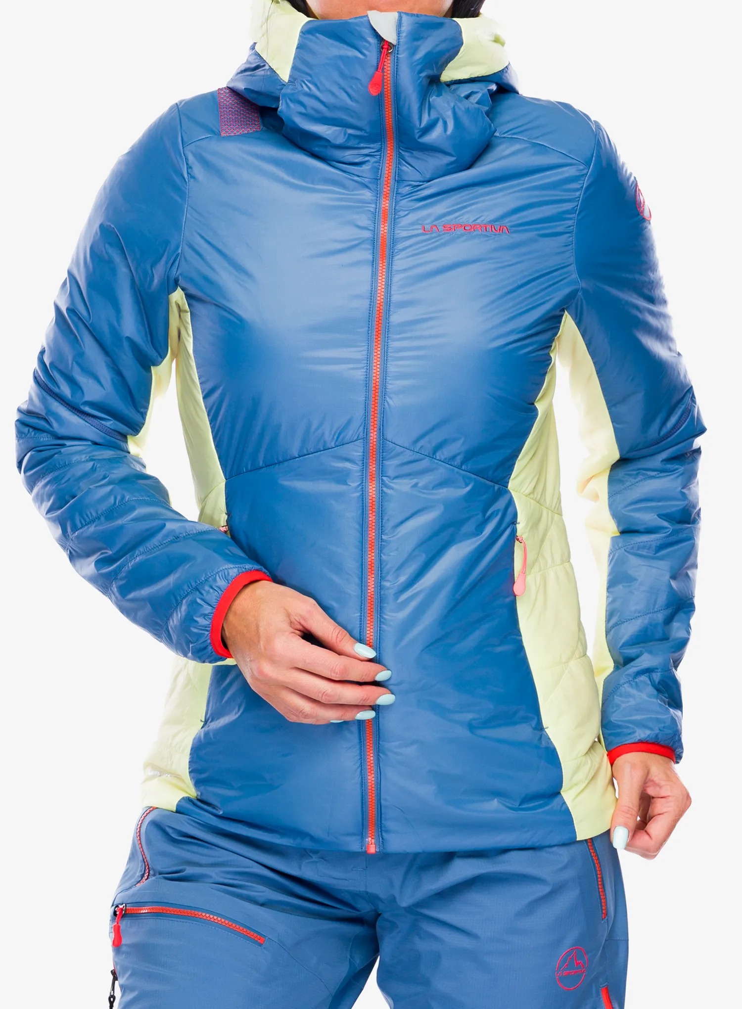 Zateplená bunda dámská La Sportiva Alpine Guide Primaloft Hoody - moonlight/zest