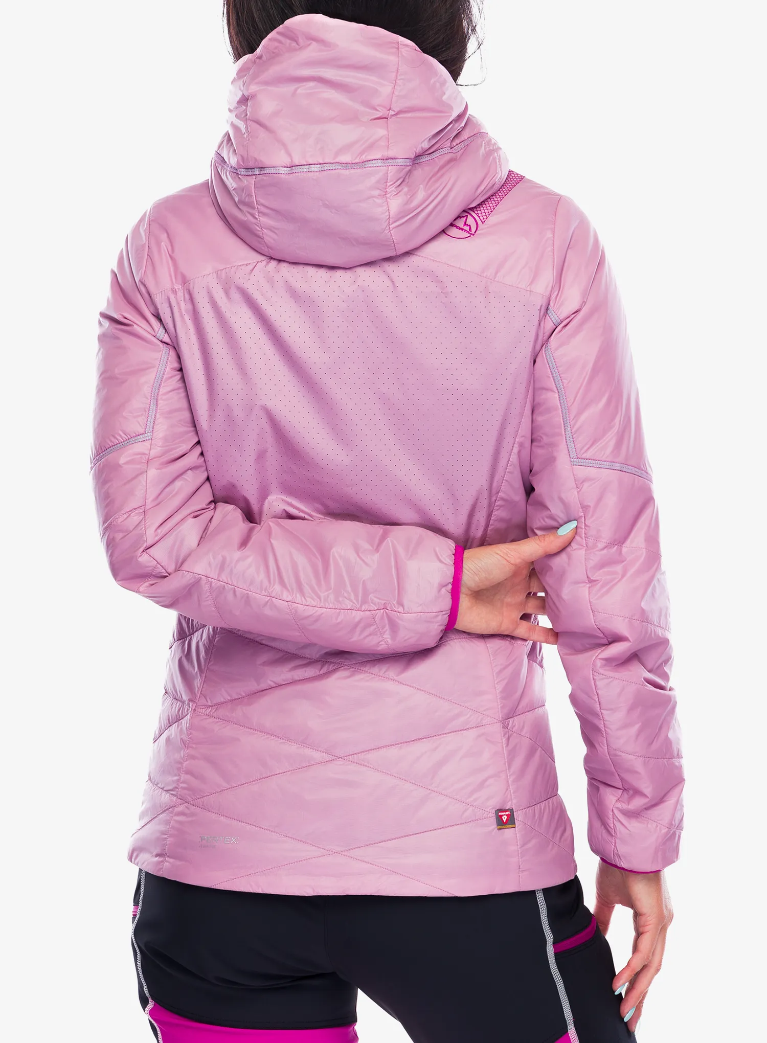 Zateplená bunda dámská La Sportiva Alpine Guide Primaloft Hoody - rose
