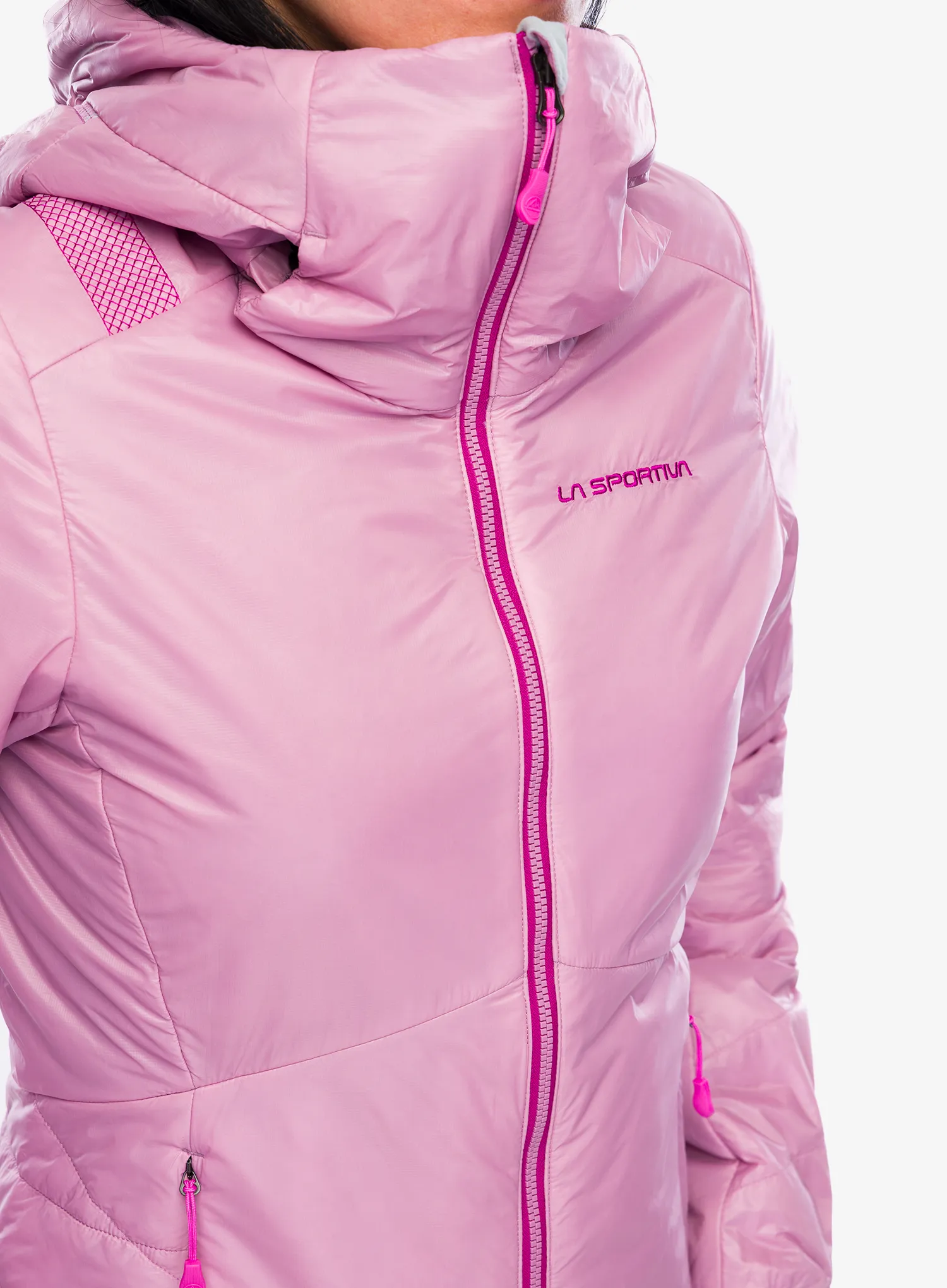Zateplená bunda dámská La Sportiva Alpine Guide Primaloft Hoody - rose