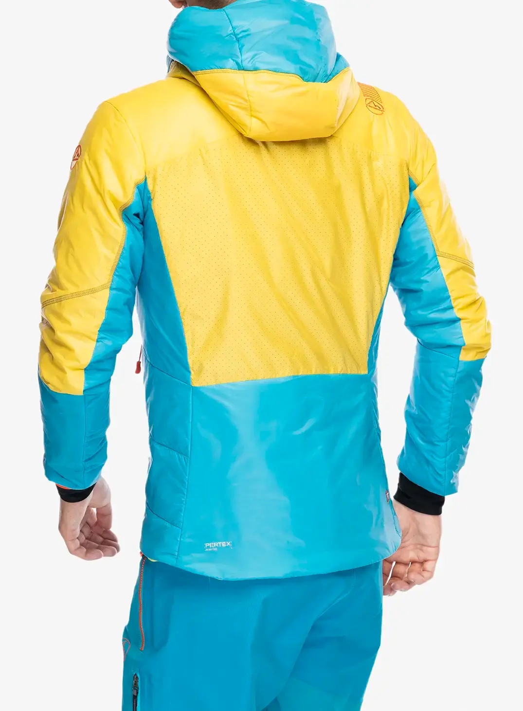 Zateplená bunda La Sportiva Alpine Guide Primaloft Hoody - tropic blue/bamboo