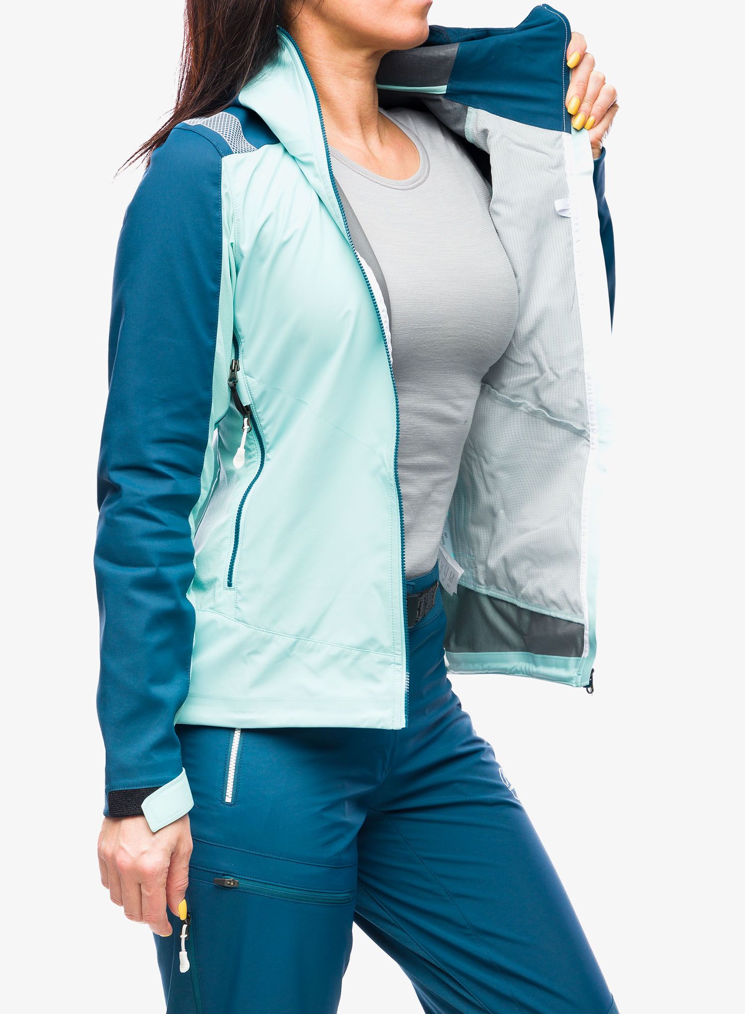 Softshellová bunda dámská La Sportiva Alpine Guide Softshell Jacket - iceberg/storm blue