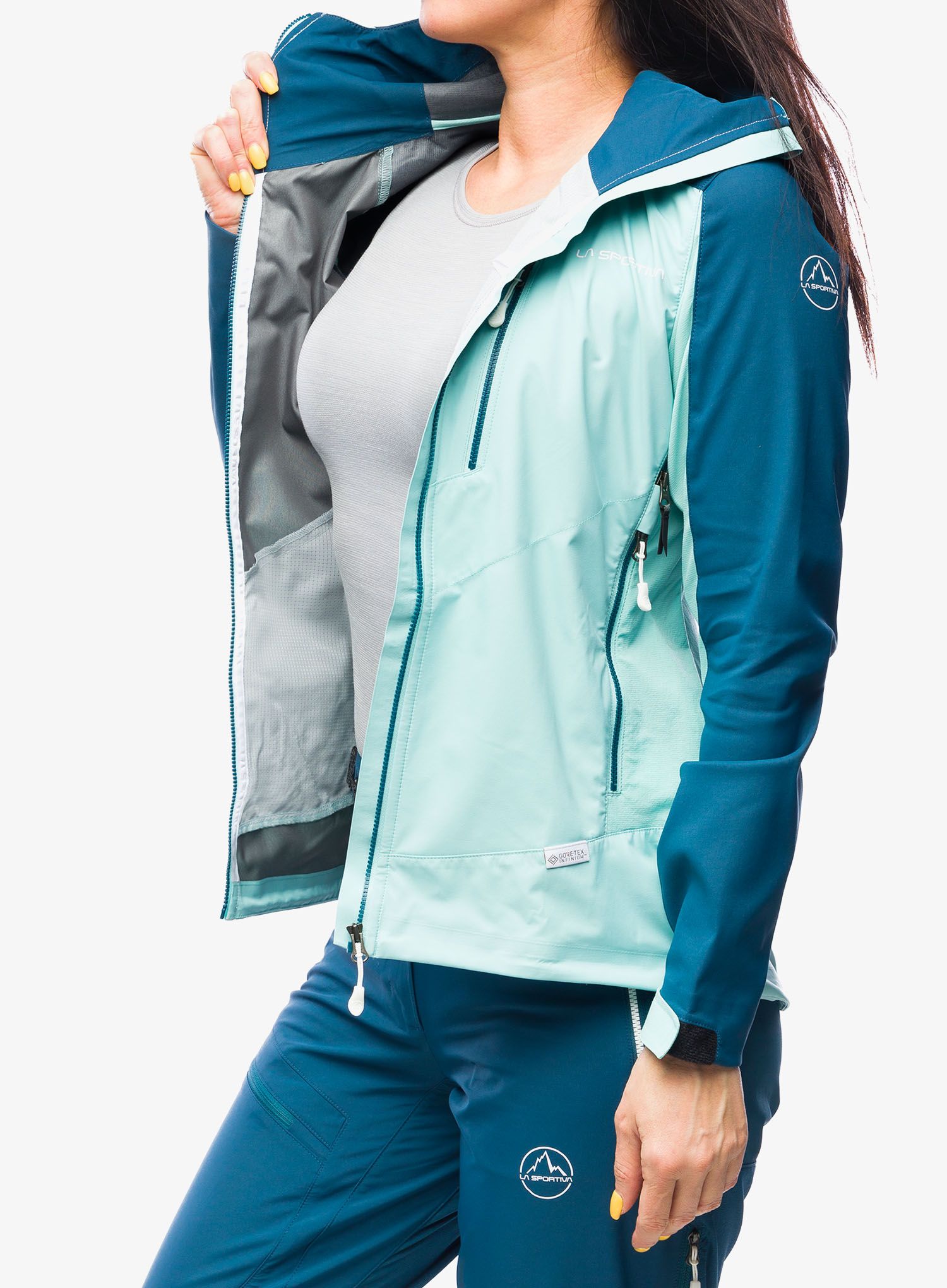 Softshellová bunda dámská La Sportiva Alpine Guide Softshell Jacket - iceberg/storm blue