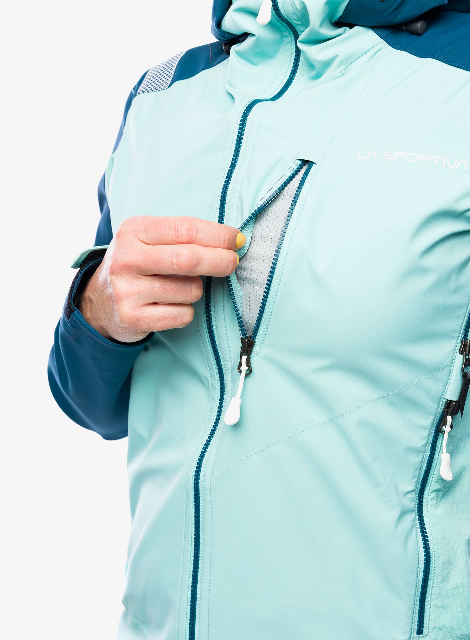 Softshellová bunda dámská La Sportiva Alpine Guide Softshell Jacket - iceberg/storm blue