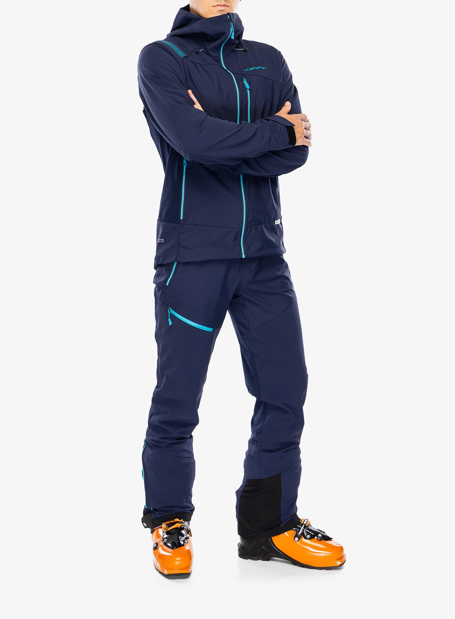 Softshellová bunda La Sportiva Alpine Guide Windstopper Jacket - deep sea