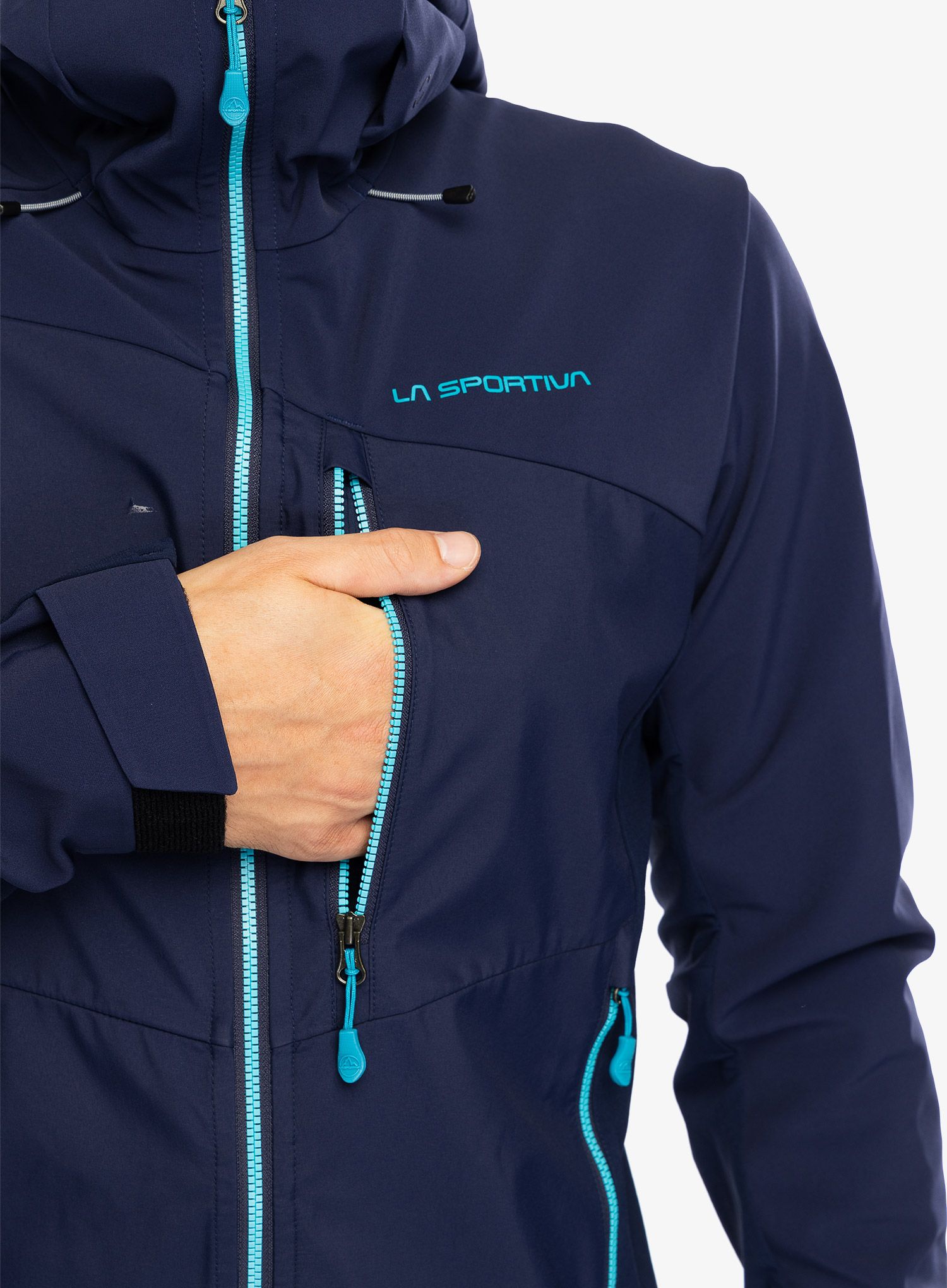 Softshellová bunda La Sportiva Alpine Guide Windstopper Jacket - deep sea