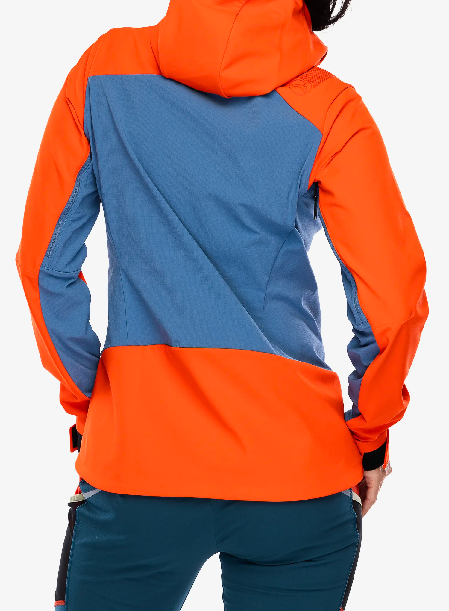 Softshellová bunda dámská La Sportiva Alpine Guide Windstopper Jacket - moonlight/cherry tomato
