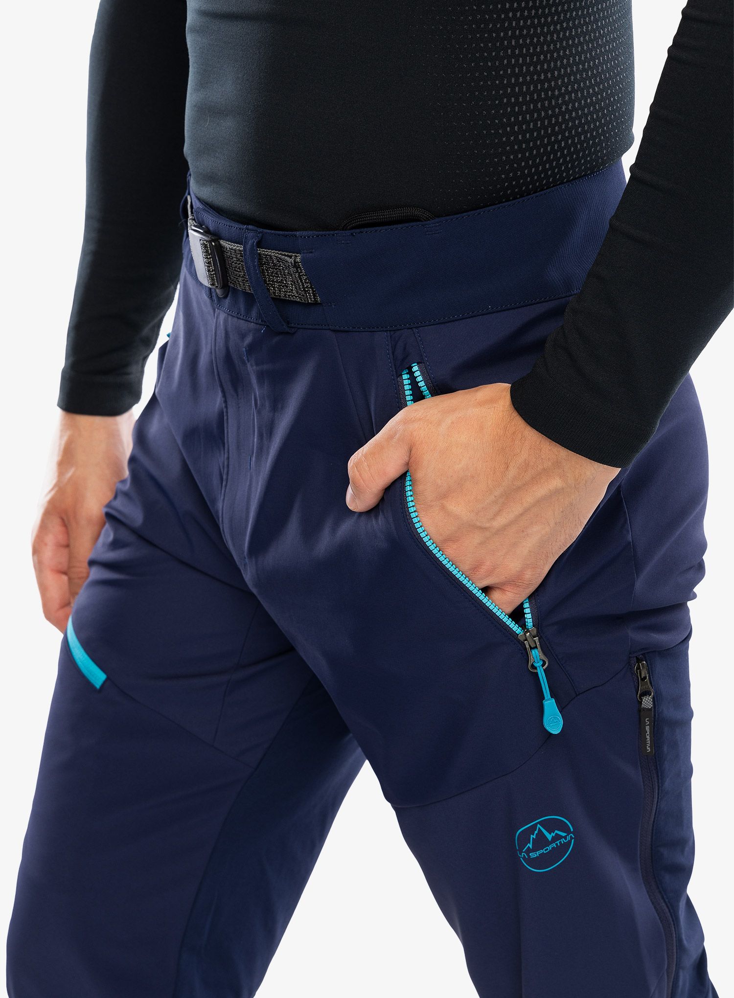 Softshell kalhoty La Sportiva Alpine Guide Windstopper Pant - deep sea