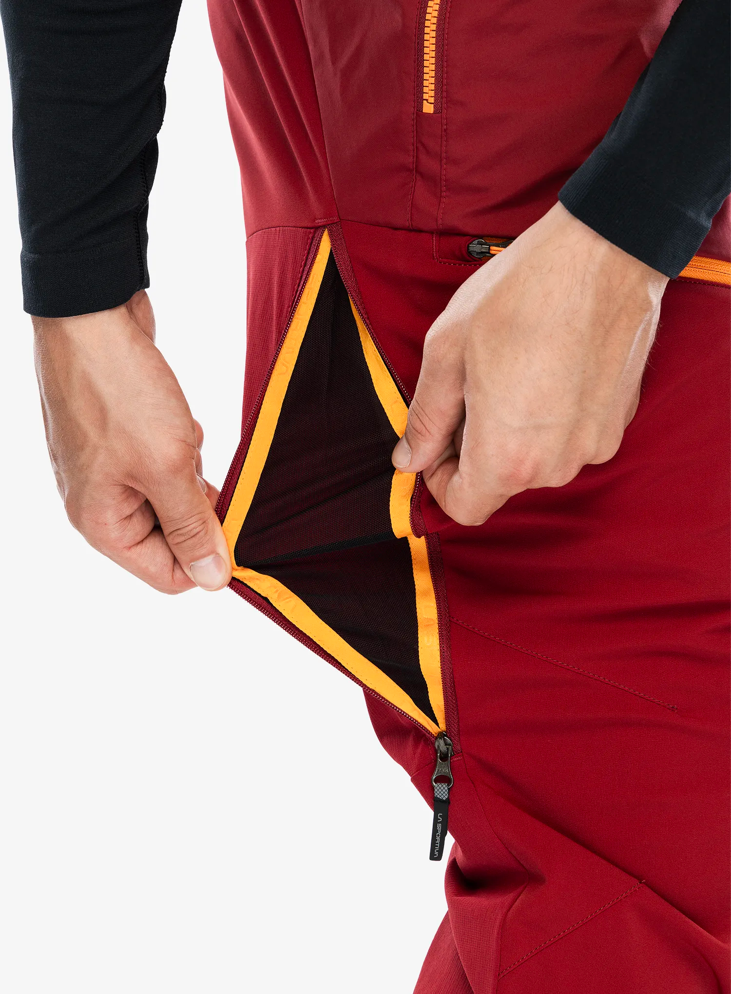 Softshell kalhoty La Sportiva Alpine Guide Windstopper Pant - sangria