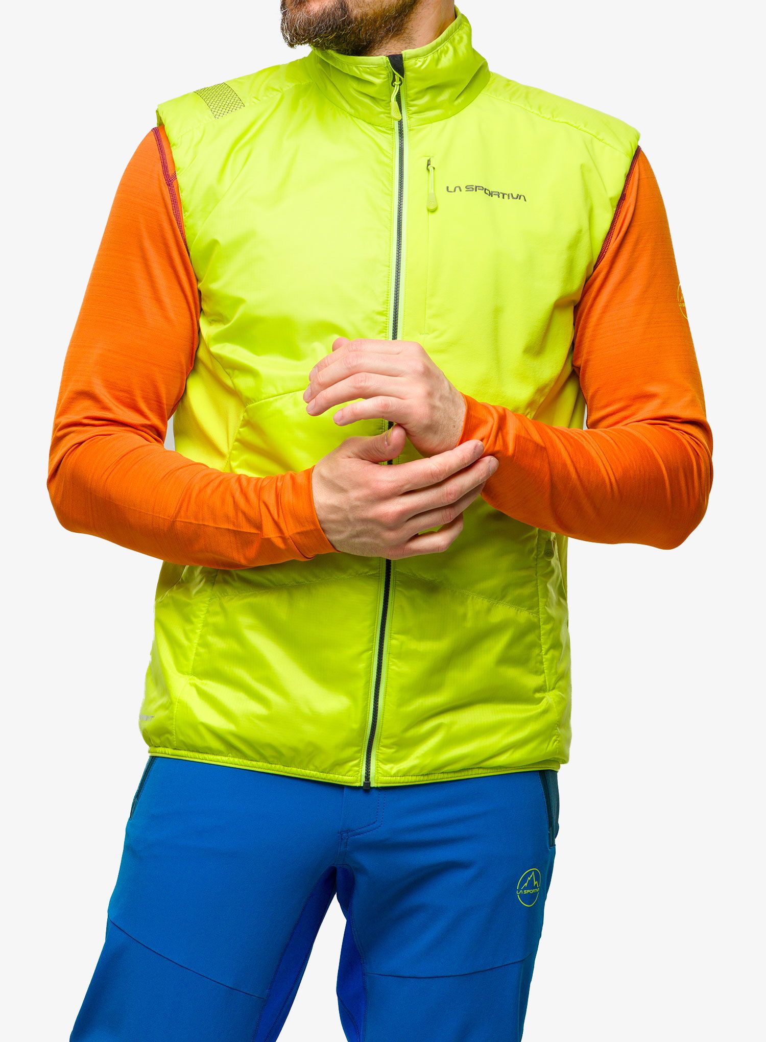 Vesta La Sportiva Ascent Primaloft Vest - lime punch/carbon