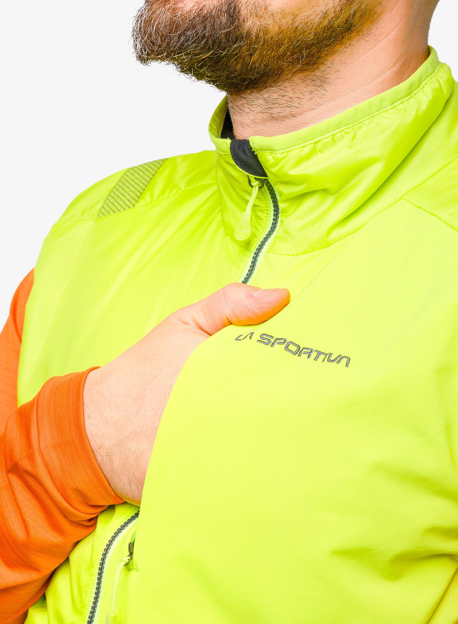 Vesta La Sportiva Ascent Primaloft Vest - lime punch/carbon