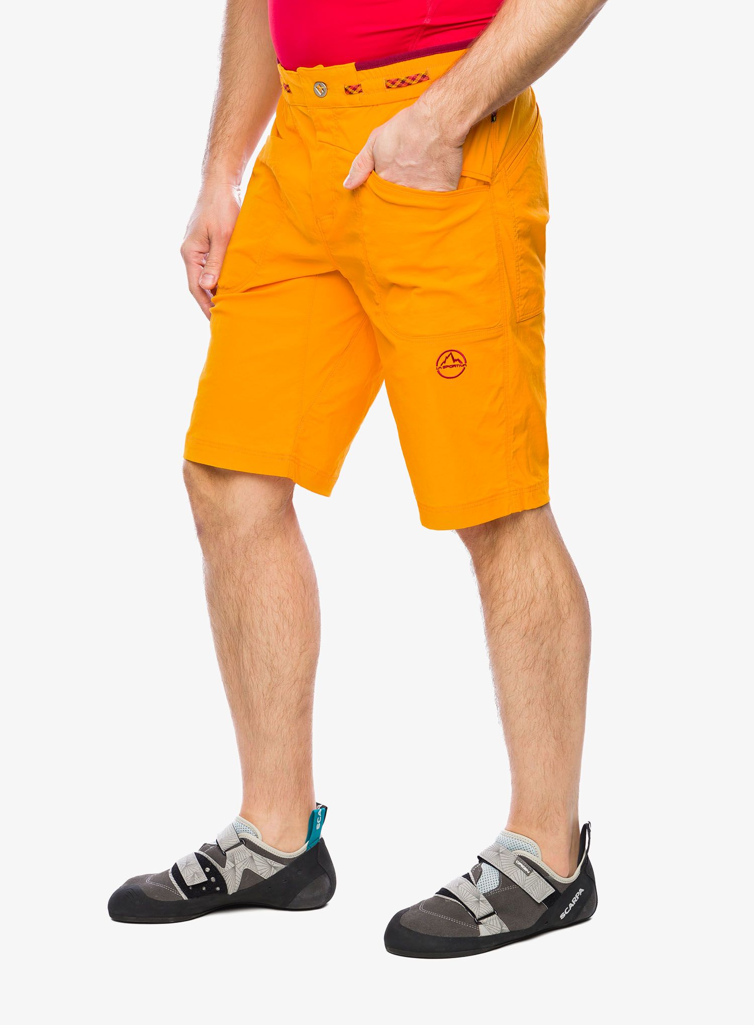 Lezecké kraťasy La Sportiva Belay Short - papaya
